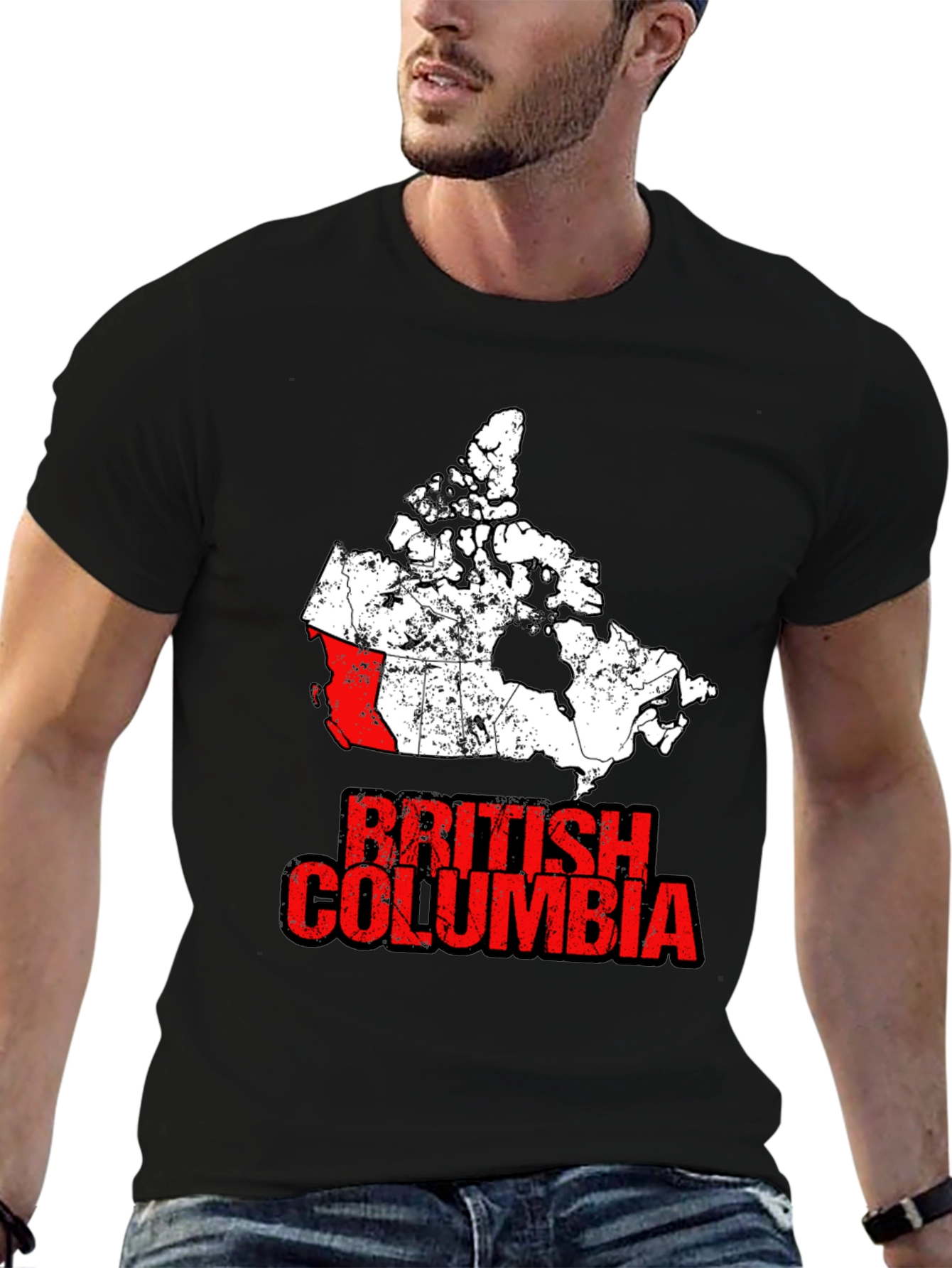 British Columbia Canada Map T-Shirt