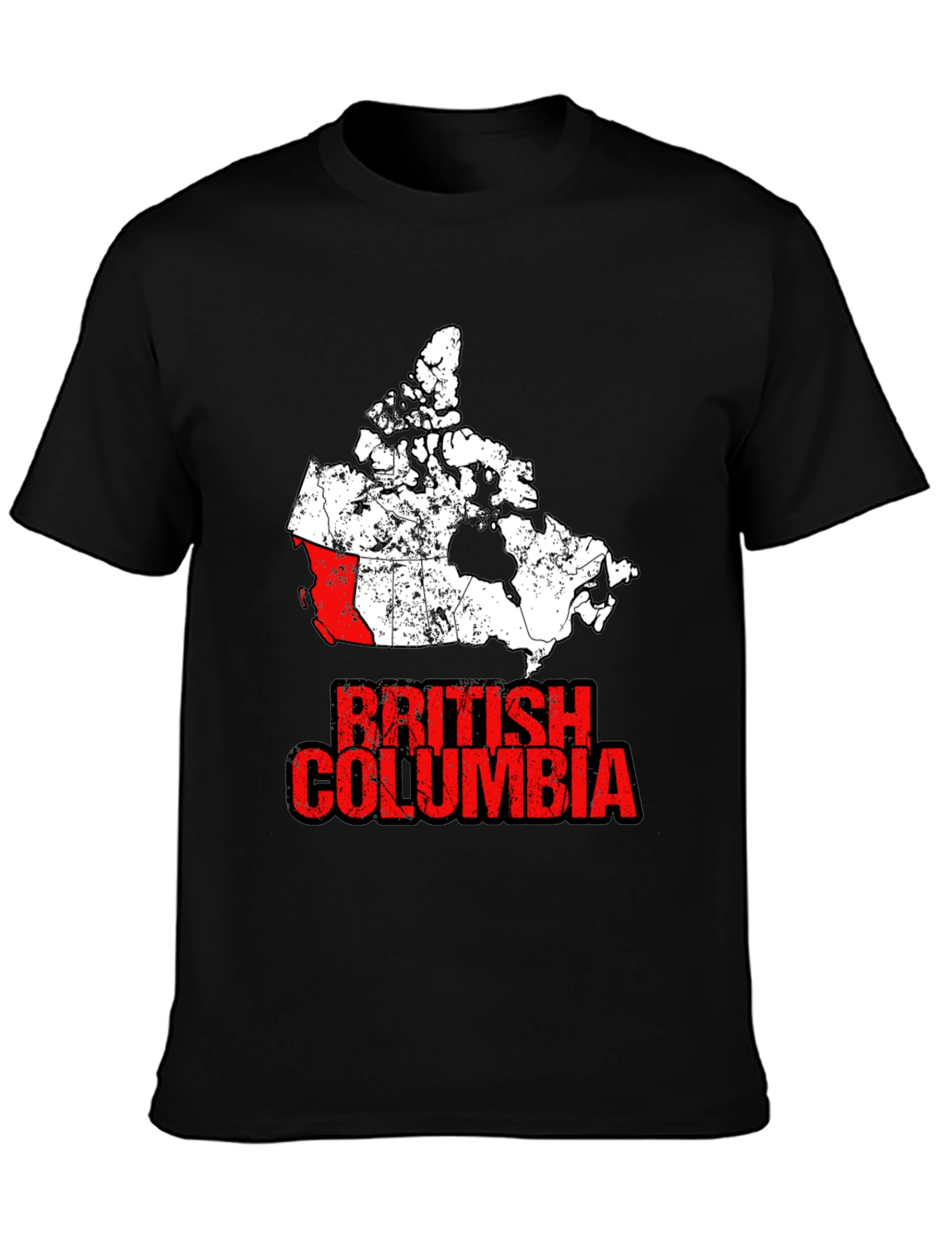 British Columbia Canada Map T-Shirt