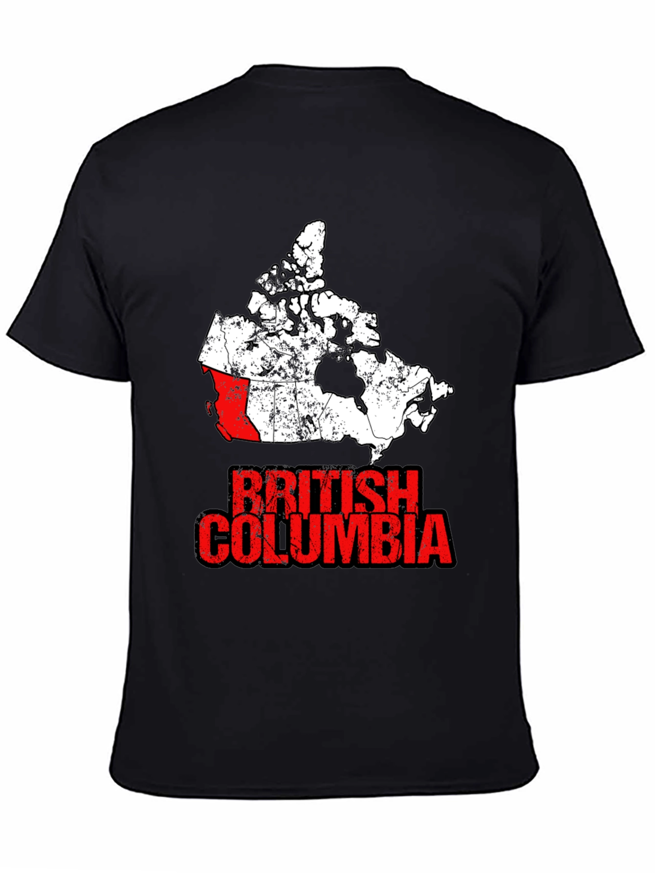 British Columbia Canada Map T-Shirt