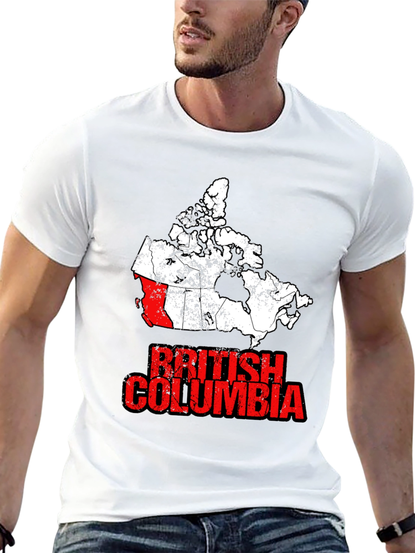 British Columbia Canada Map T-Shirt