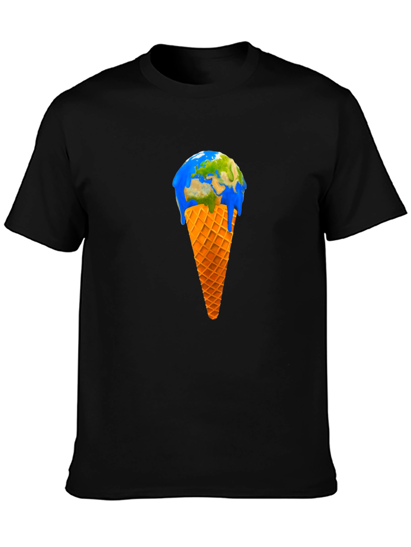 Earth Ice Cream Cone Graphic Tee
