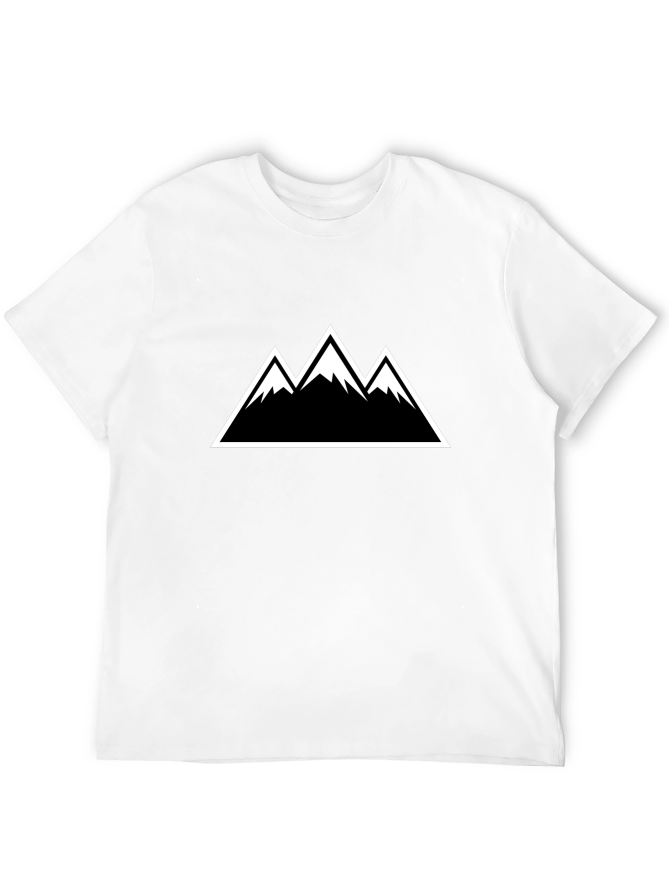 Mountain Peak Graphic Tee - Black Short Sleeve