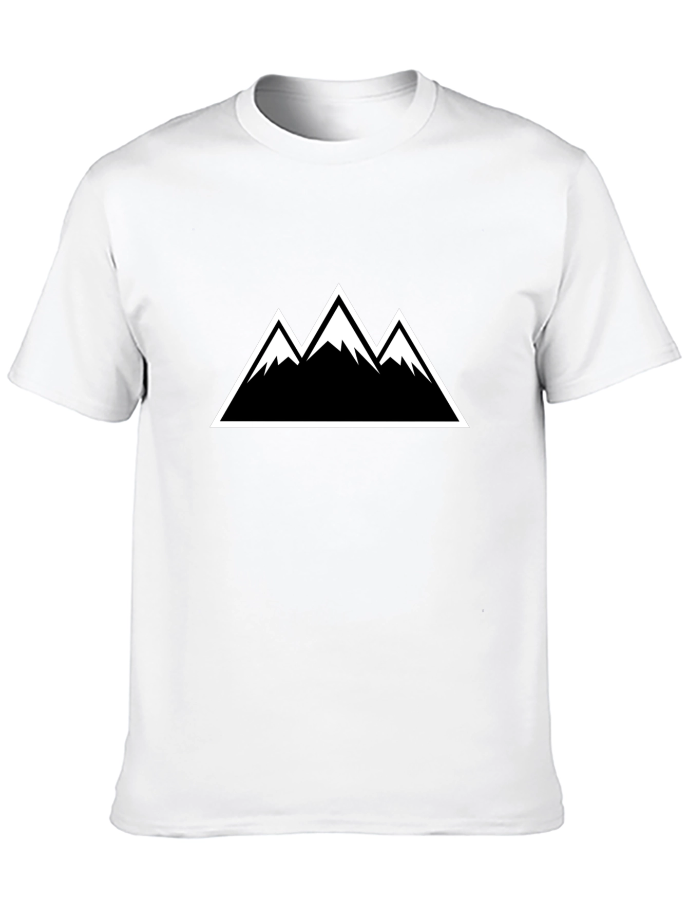 Mountain Peak Graphic Tee - Black Short Sleeve