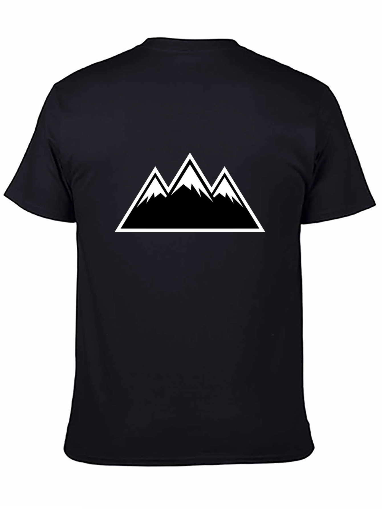 Mountain Peak Graphic Tee - Black Short Sleeve