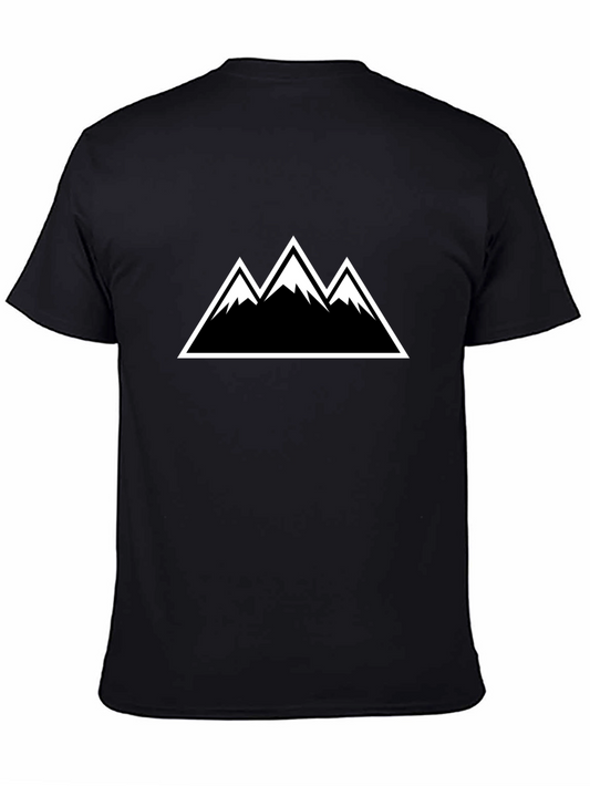 Mountain Peak Graphic Tee - Black Short Sleeve
