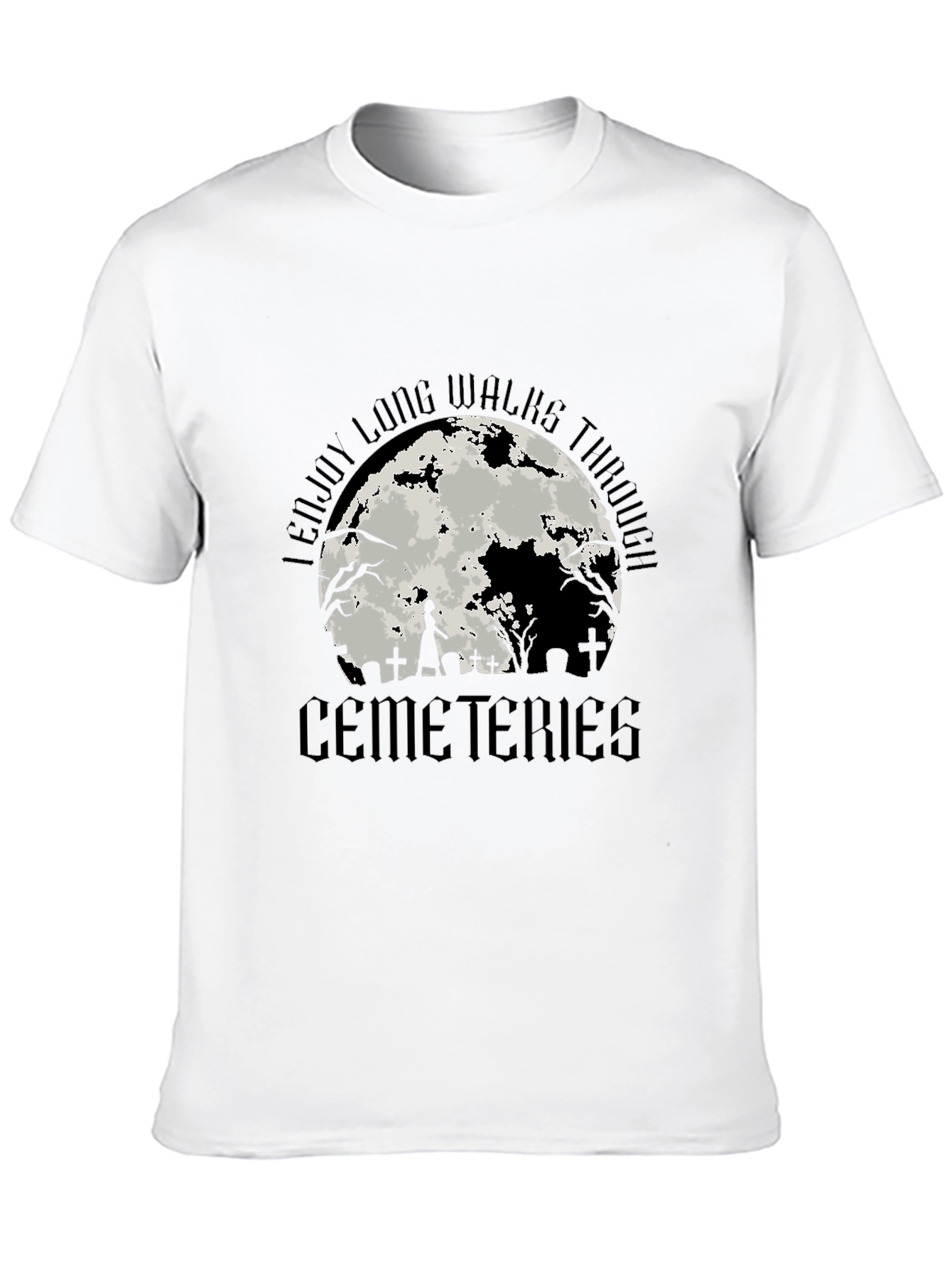 Cemeteries Walks T-Shirt Halloween Style
