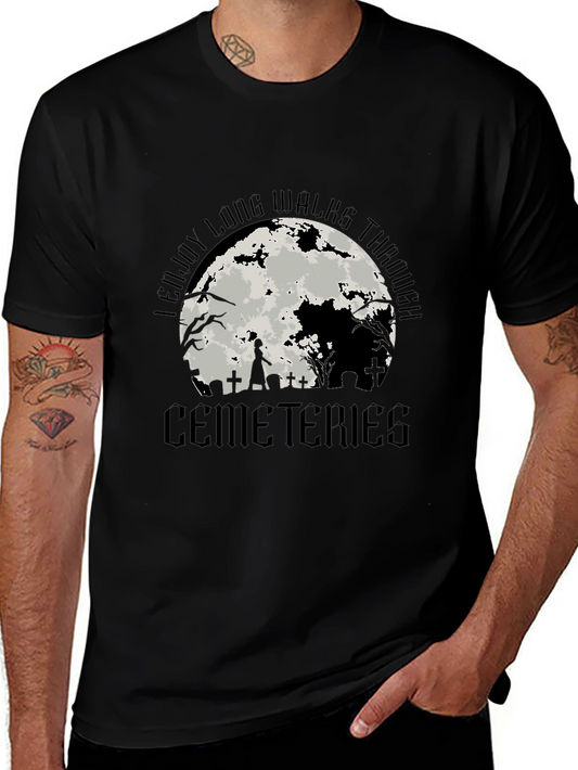Cemeteries Walks T-Shirt Halloween Style