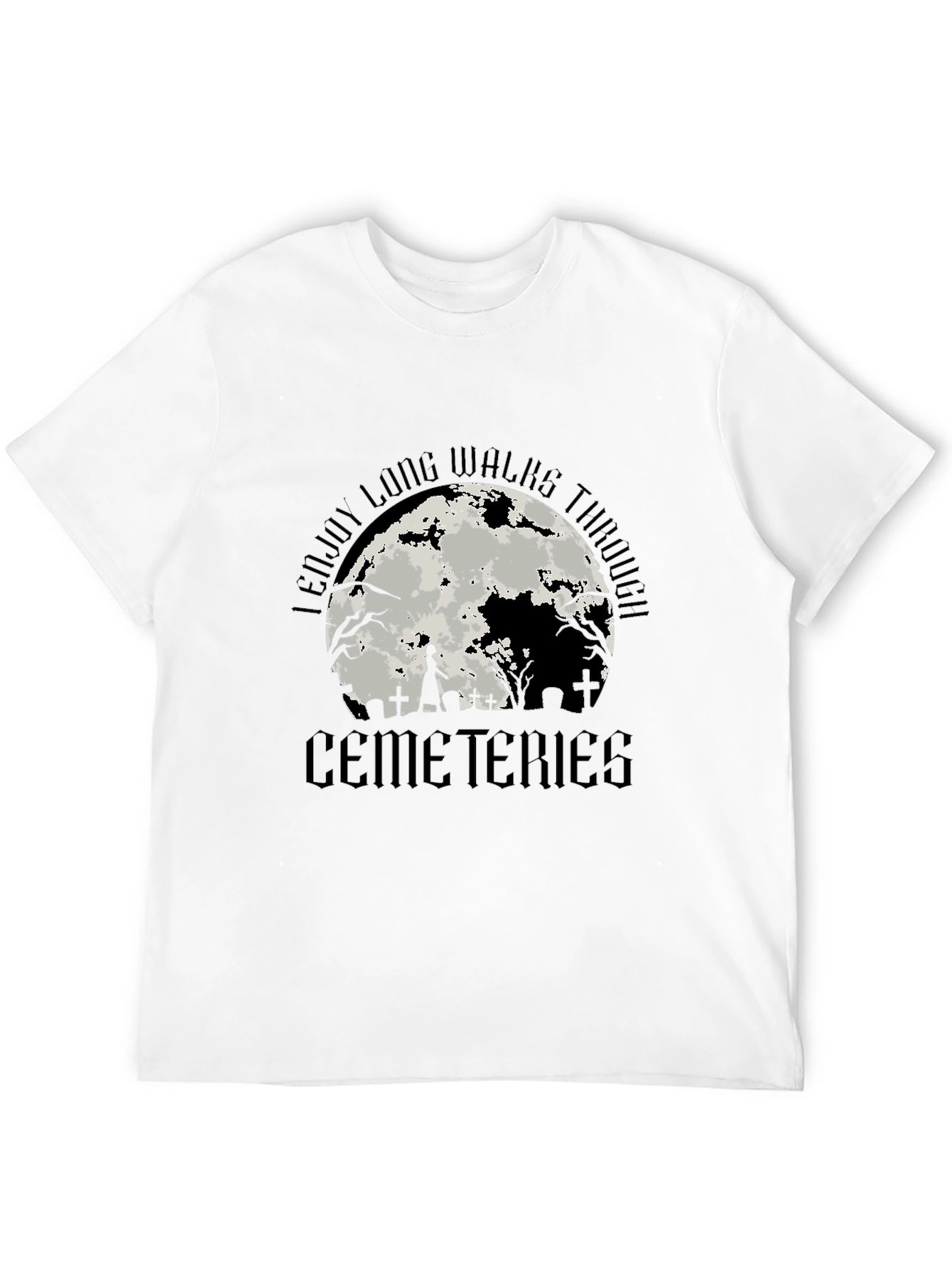 Cemeteries Walks T-Shirt Halloween Style