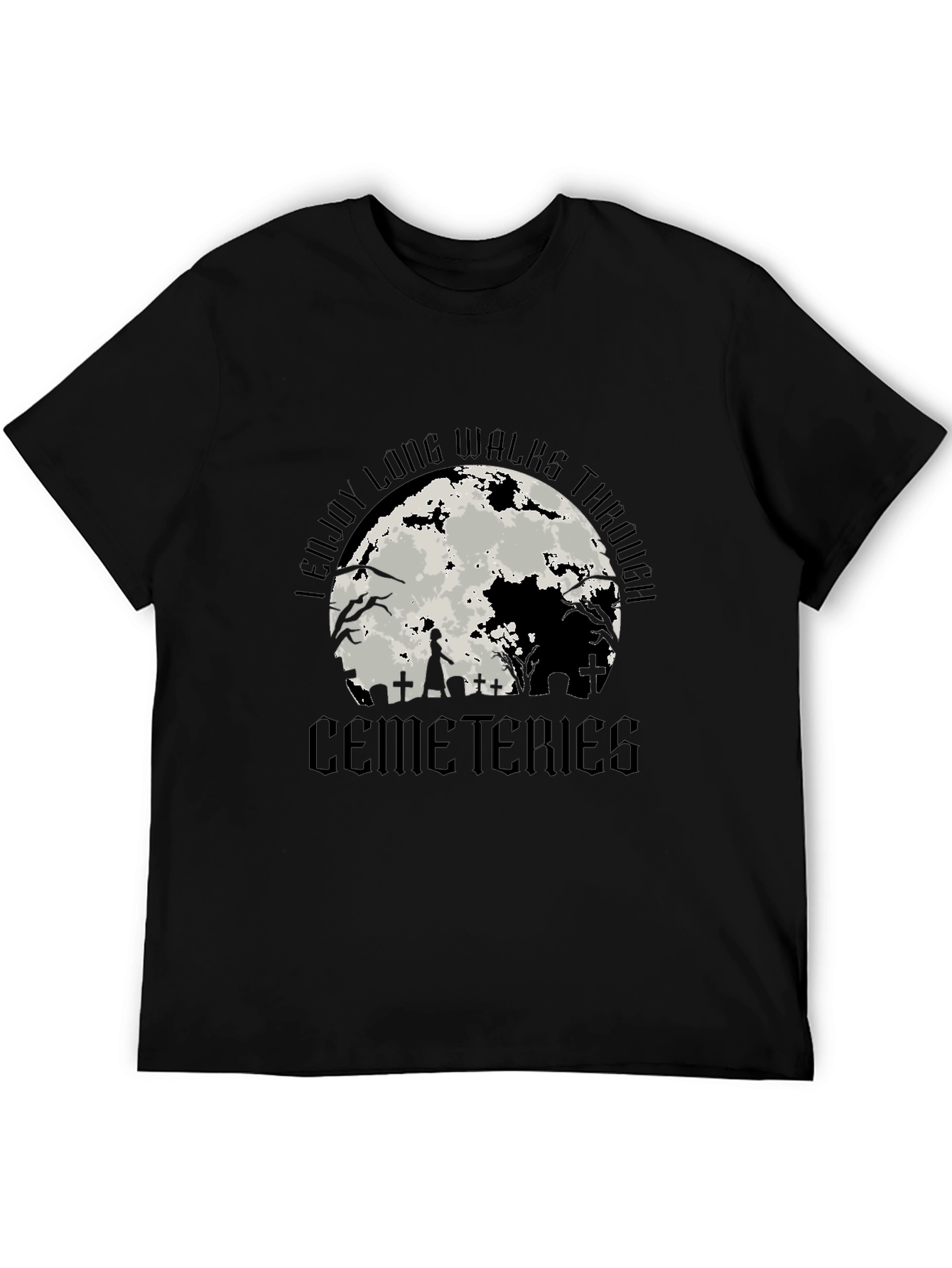 Cemeteries Walks T-Shirt Halloween Style