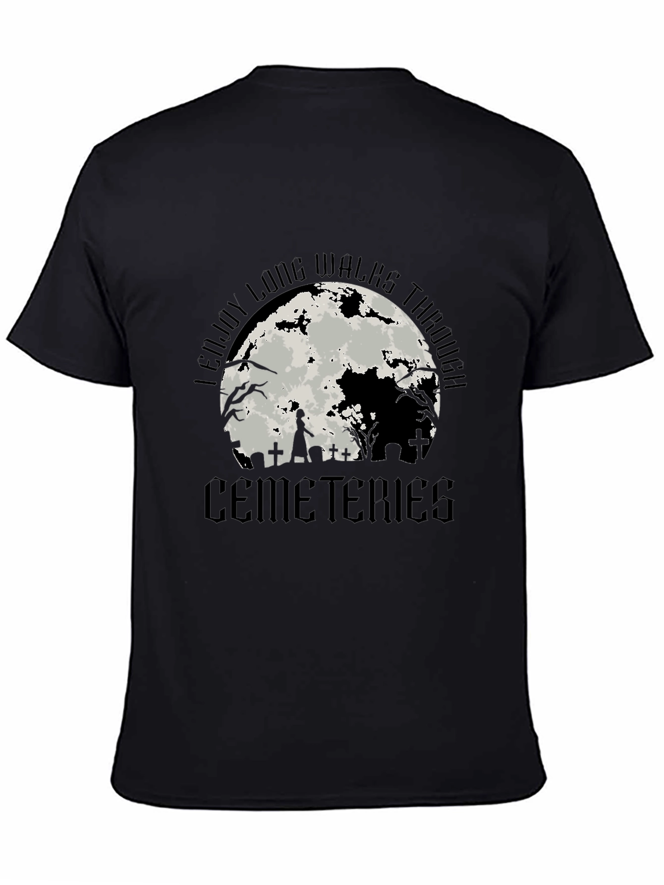 Cemeteries Walks T-Shirt Halloween Style