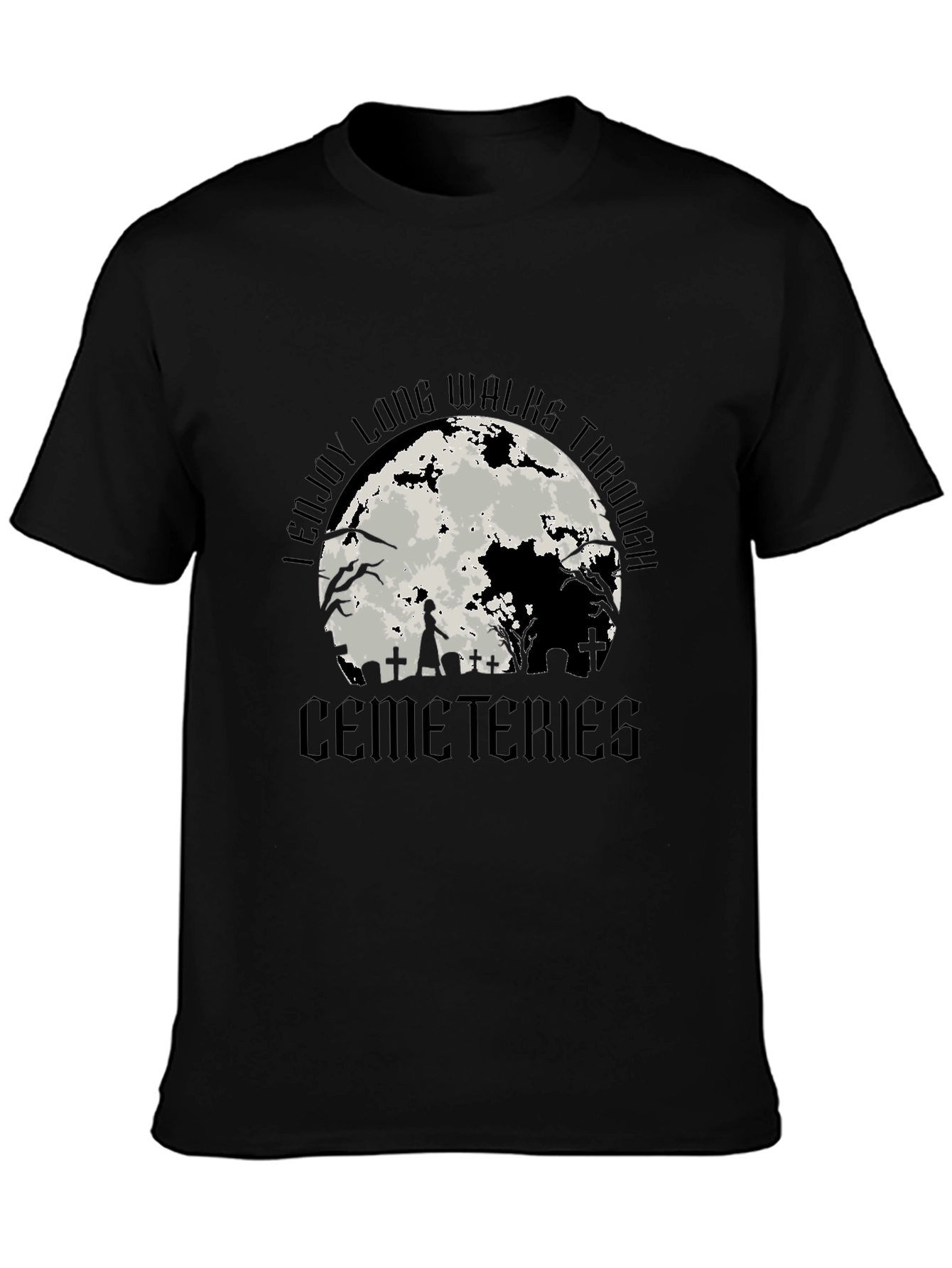 Cemeteries Walks T-Shirt Halloween Style