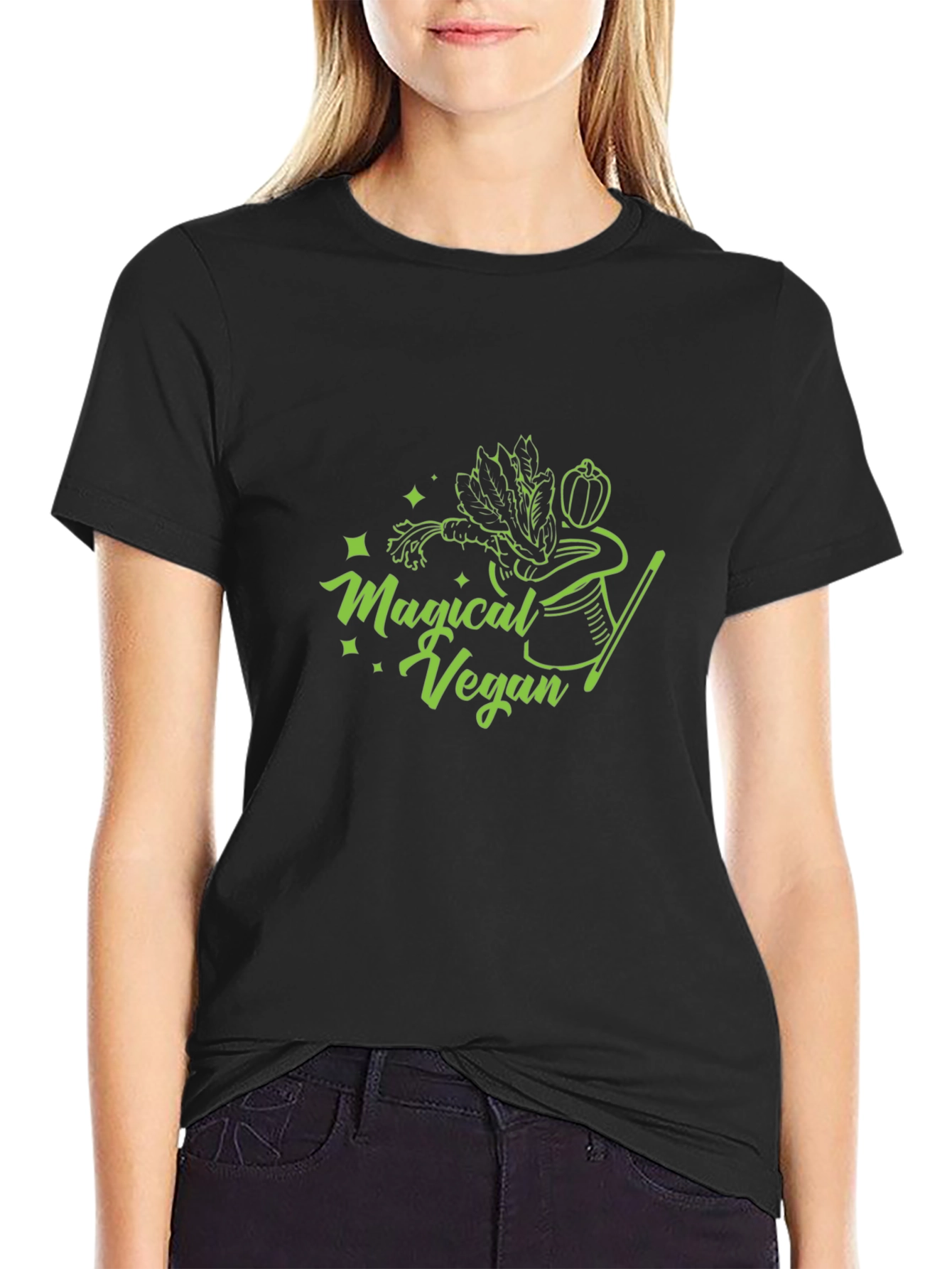 Magical Vegan Black T-Shirt