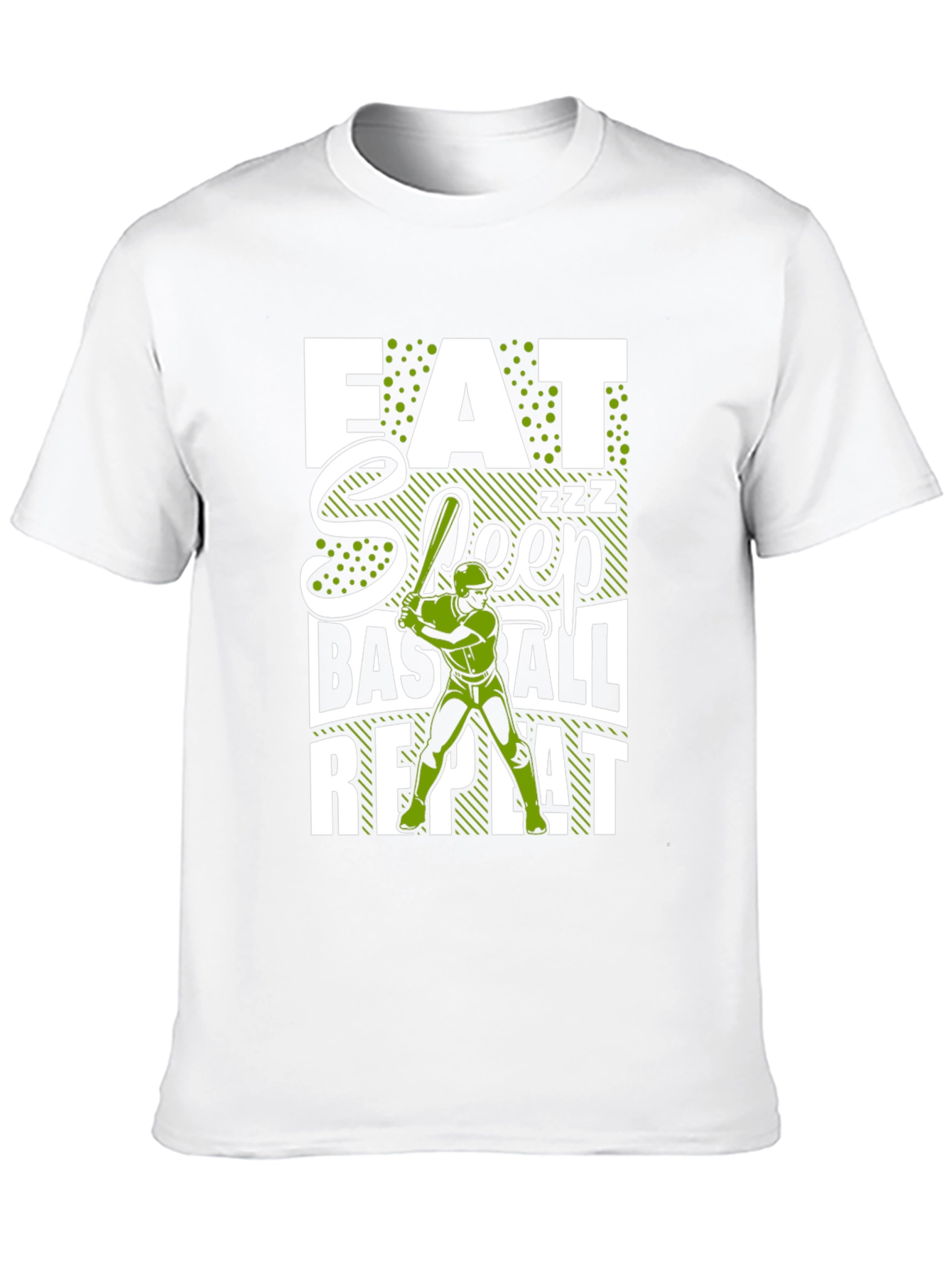 Eat Sleep Baseball Repeat Black T-Shirt