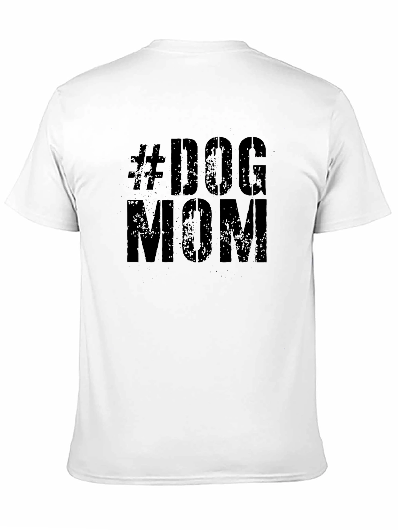 #Dog Mom Black Graphic T-Shirt