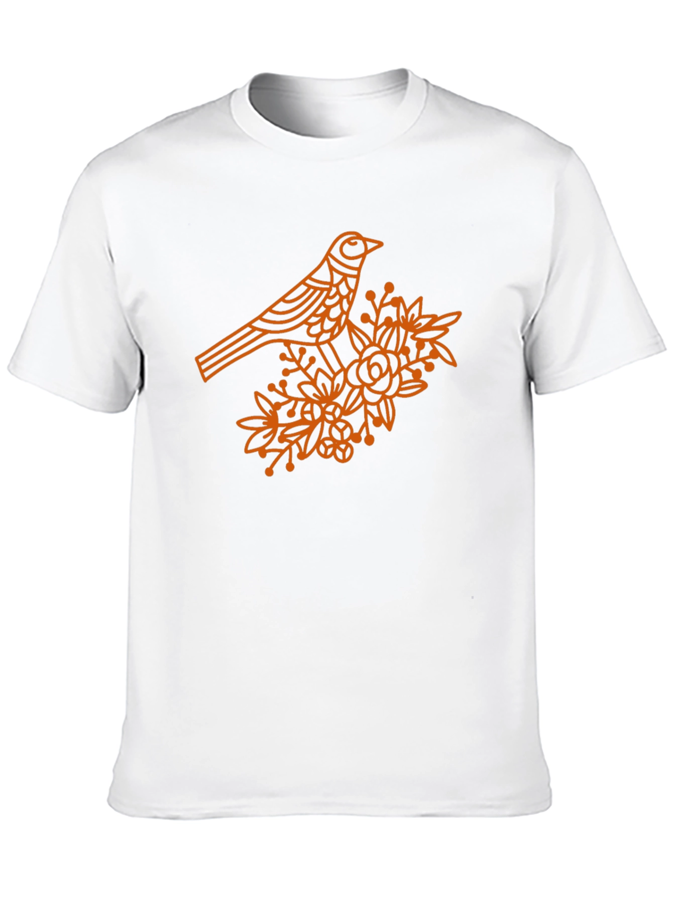 Bird & Floral Print Tee