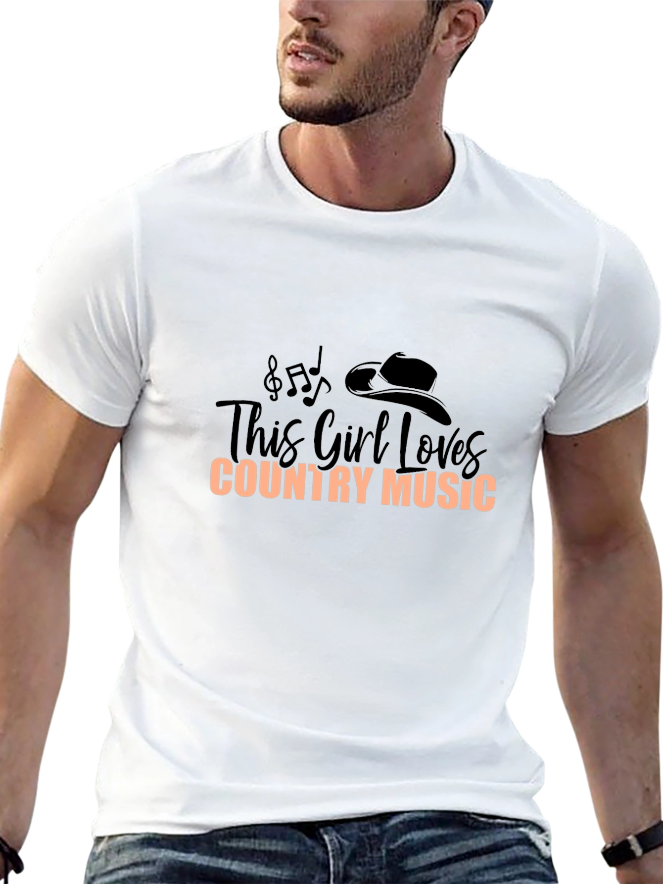 This Girl Loves Country Music T-Shirt