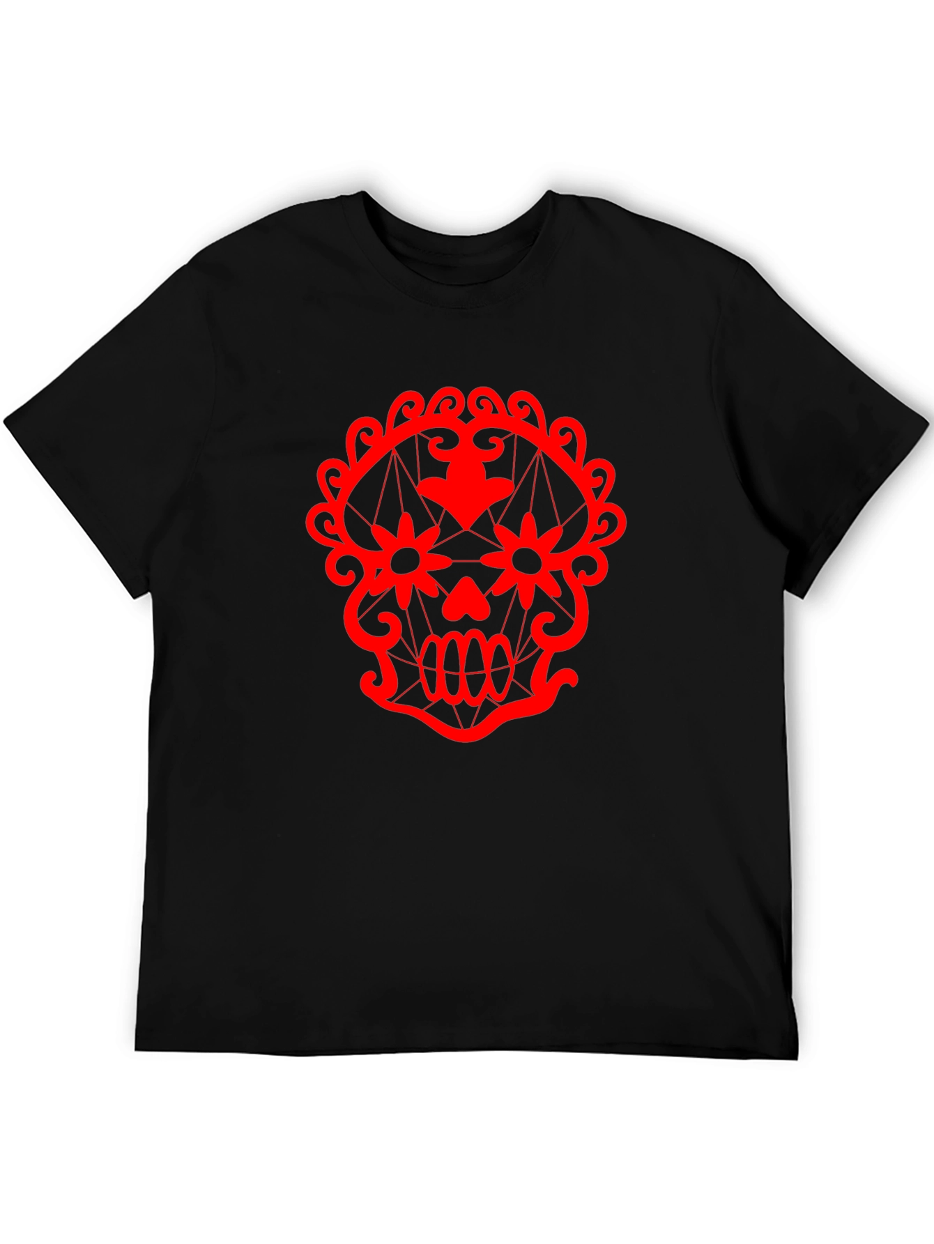 Sugar Skull Graphic Tee - Mens Black T-Shirt