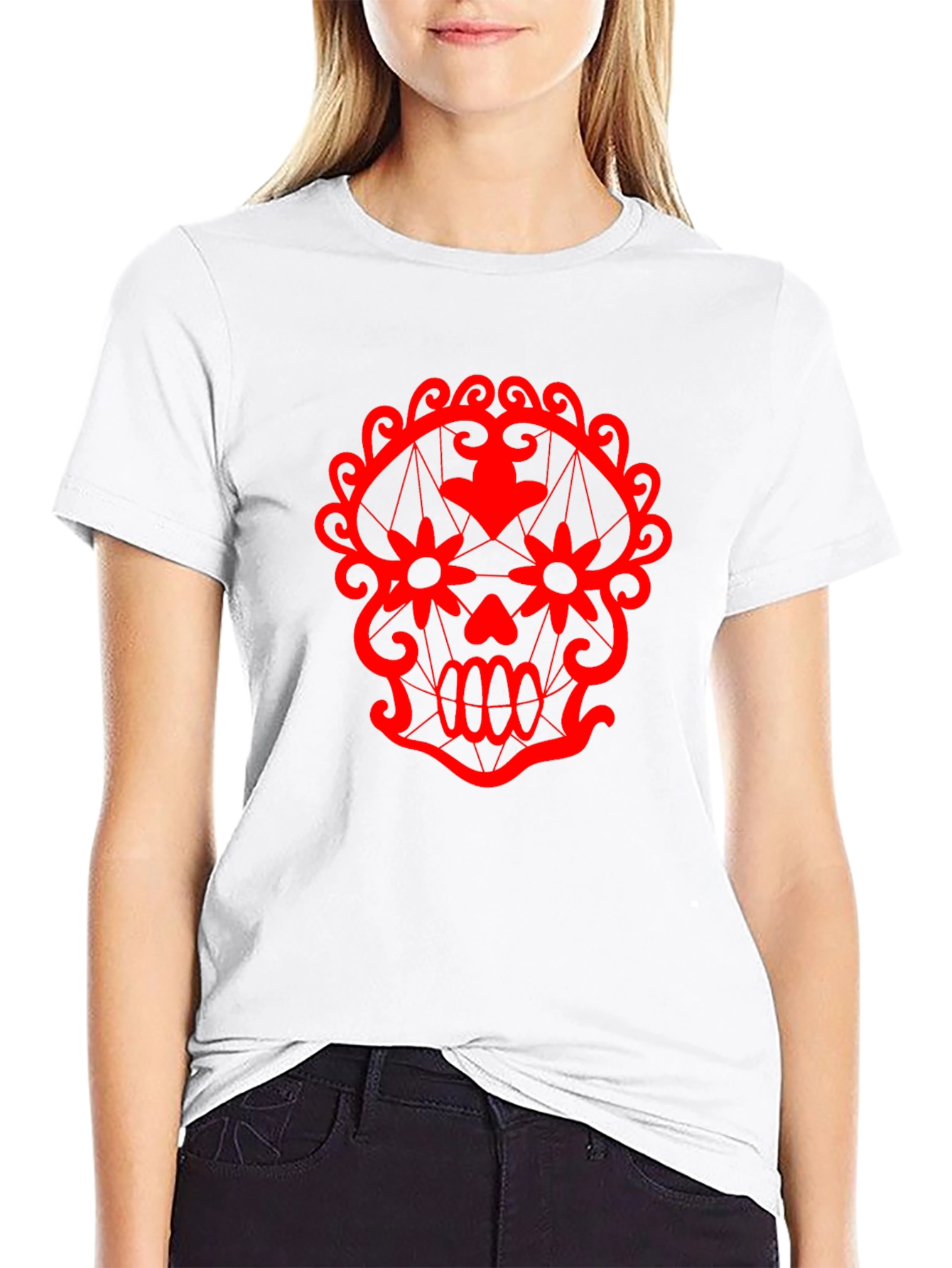 Sugar Skull Graphic Tee - Mens Black T-Shirt