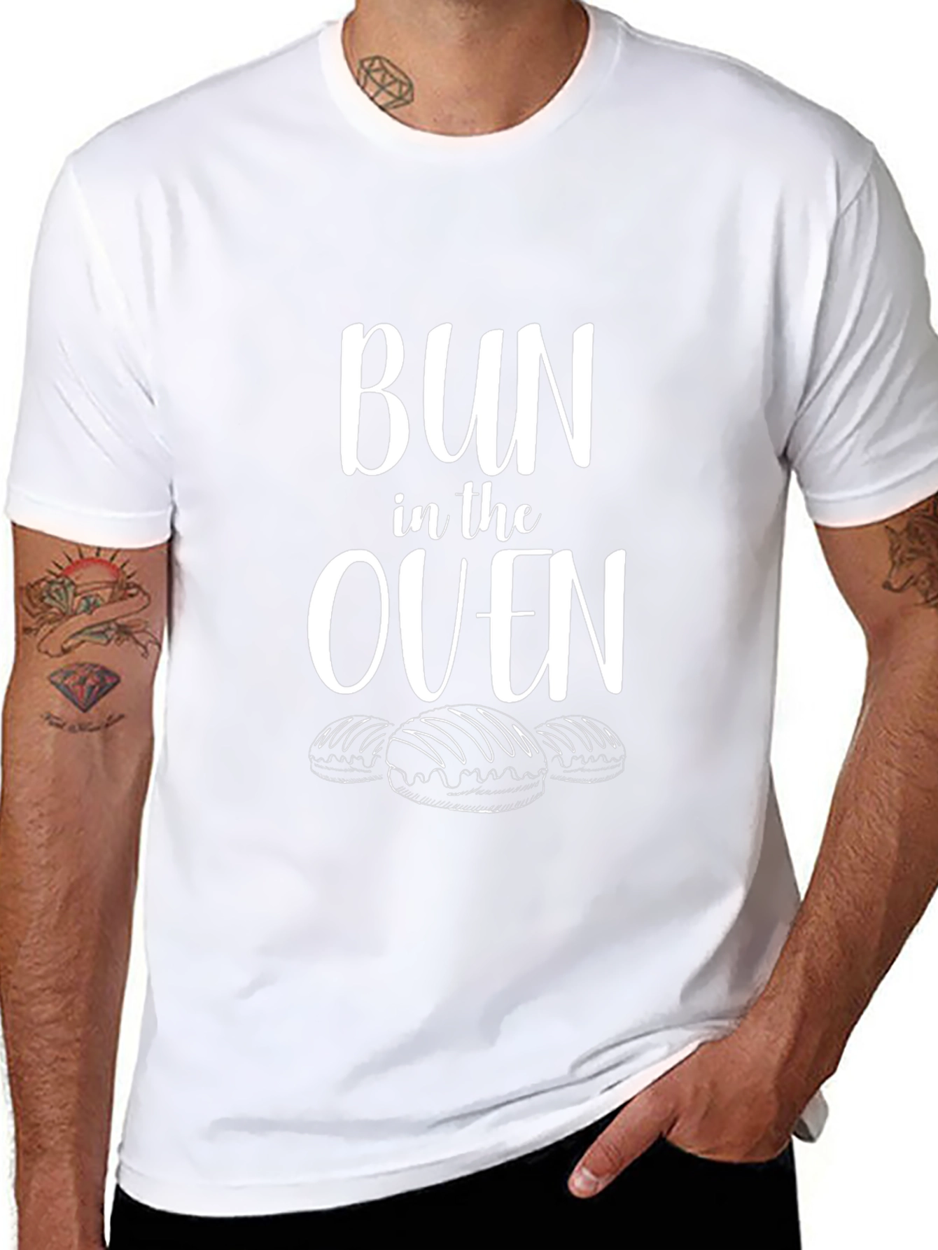 Bun in the Oven Pregnancy Announcement T-Shirt