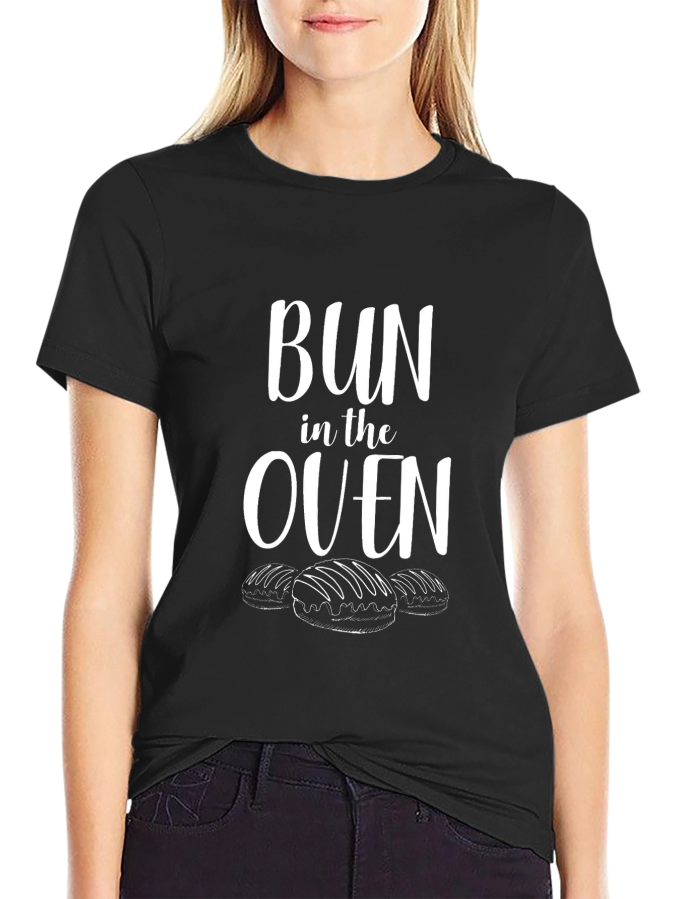 Bun in the Oven Pregnancy Announcement T-Shirt
