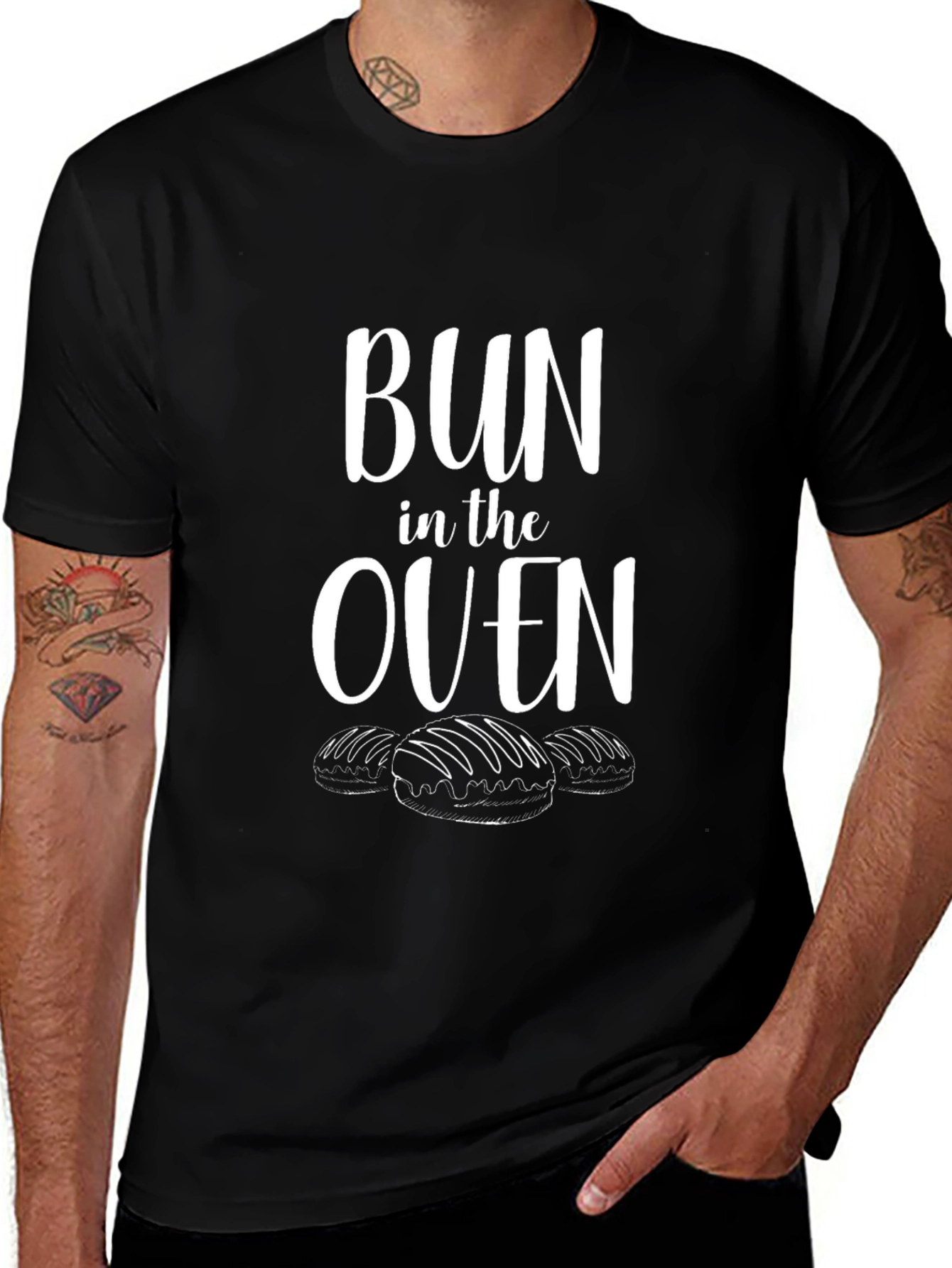Bun in the Oven Pregnancy Announcement T-Shirt