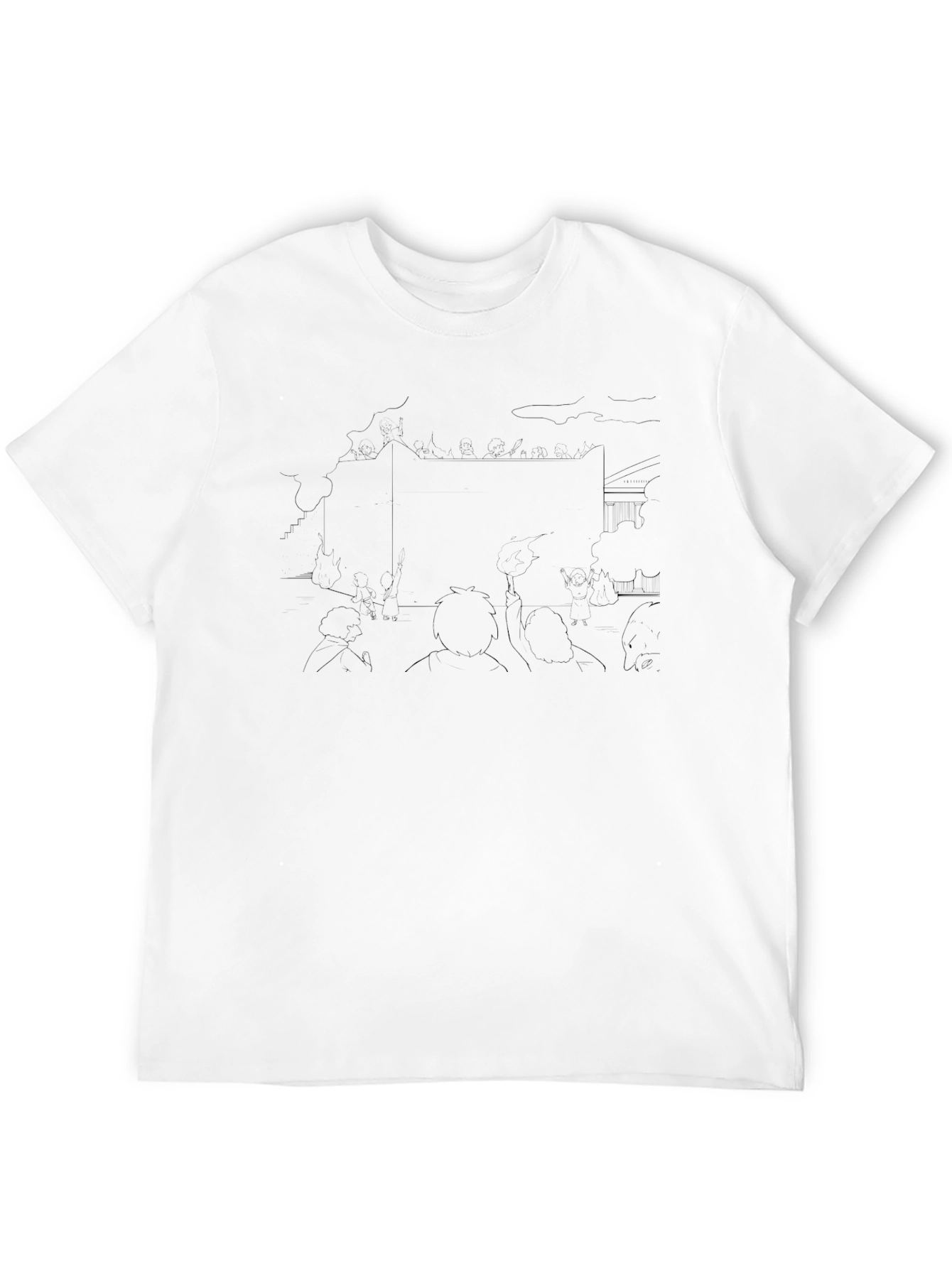 Mens Black Graphic Tee