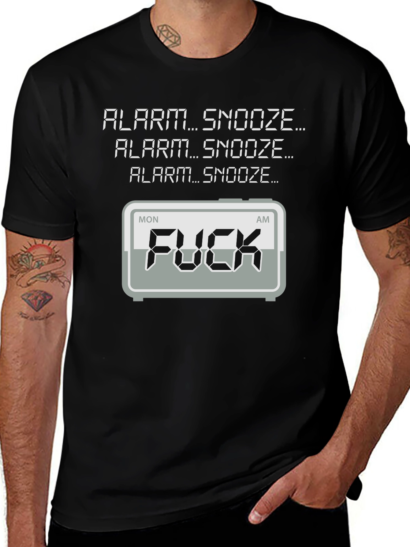 Alarm Snooze Funny Graphic T-Shirt
