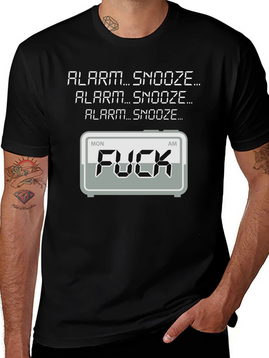 Alarm Snooze Funny Graphic T-Shirt