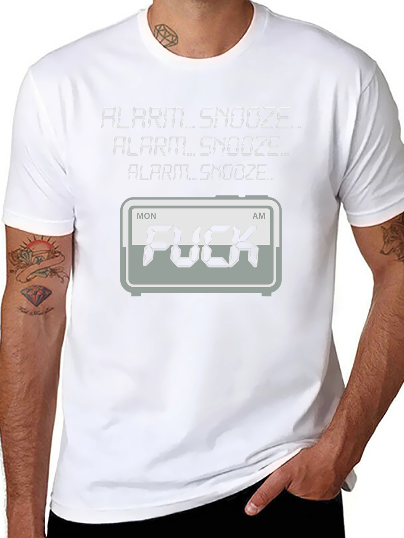 Alarm Snooze Funny Graphic T-Shirt