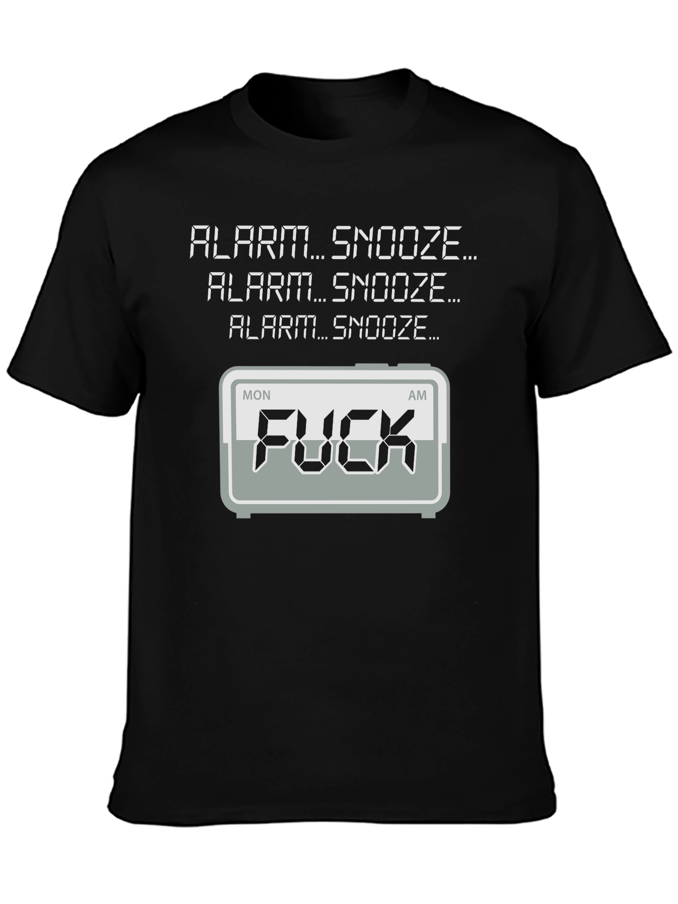 Alarm Snooze Funny Graphic T-Shirt