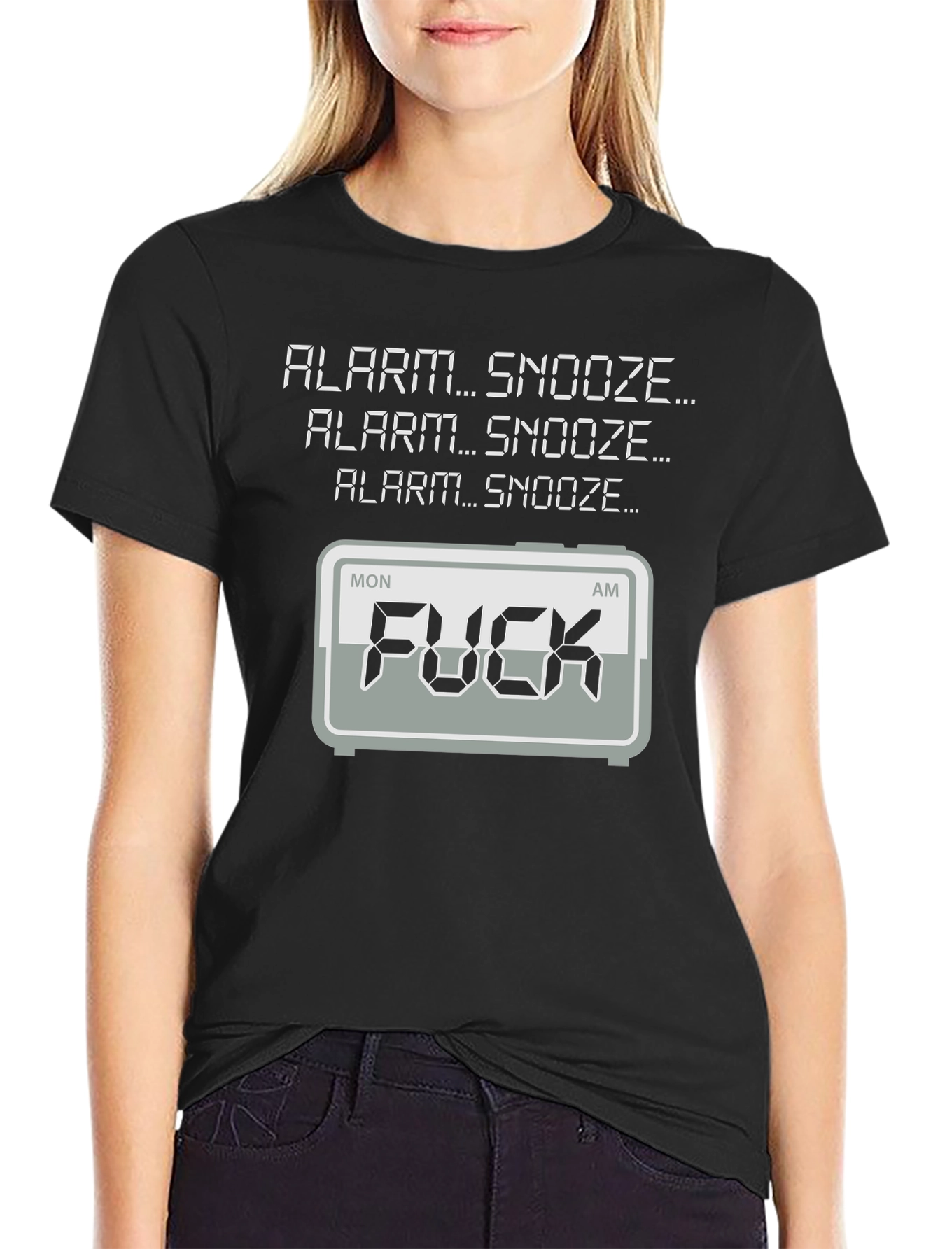 Alarm Snooze Funny Graphic T-Shirt