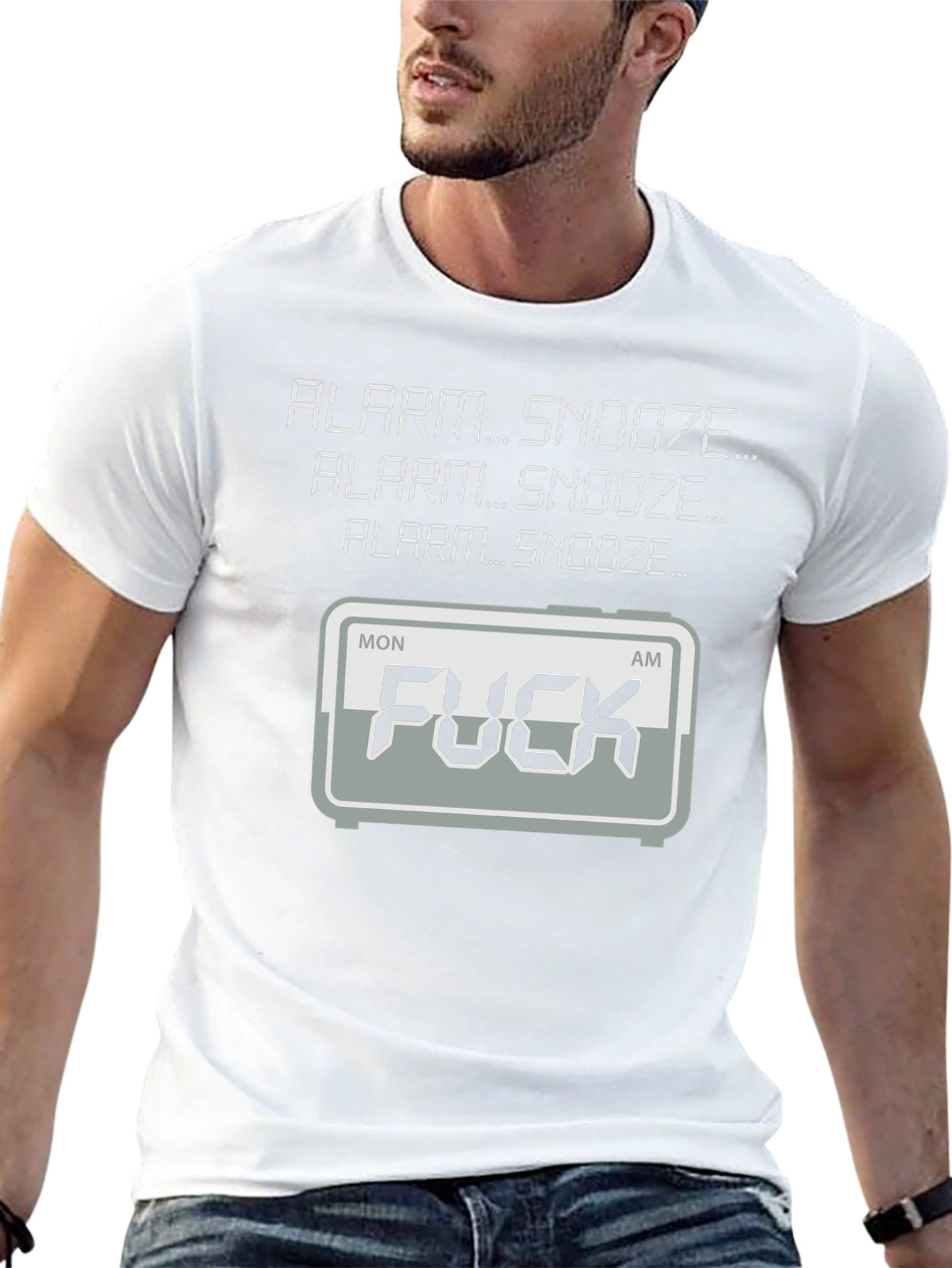 Alarm Snooze Funny Graphic T-Shirt