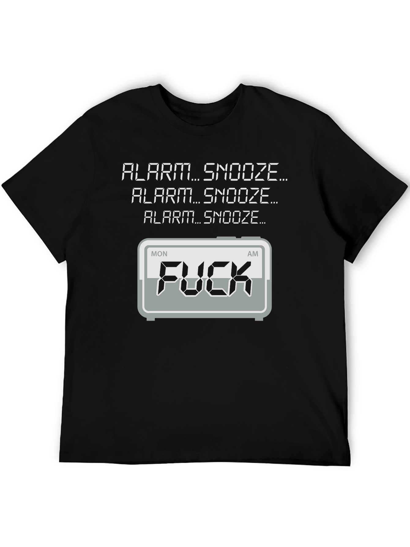 Alarm Snooze Funny Graphic T-Shirt