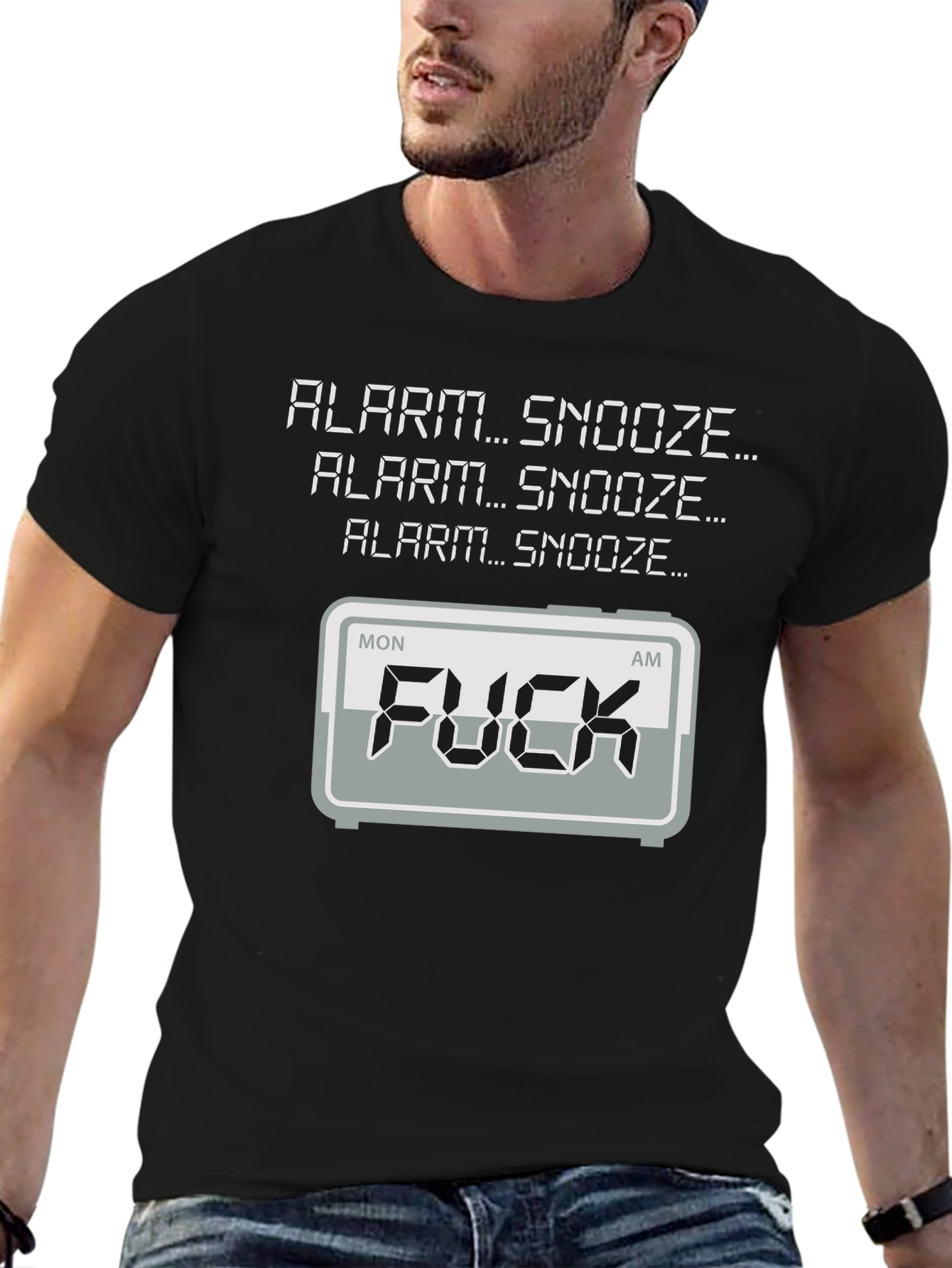 Alarm Snooze Funny Graphic T-Shirt