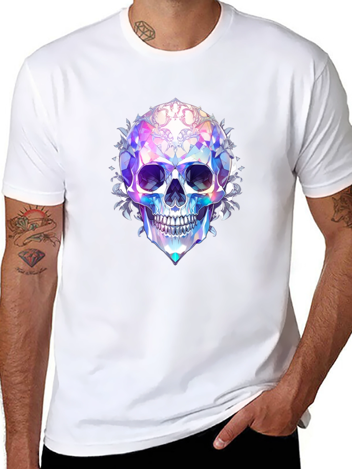 Prismatic Skull Graphic Tee