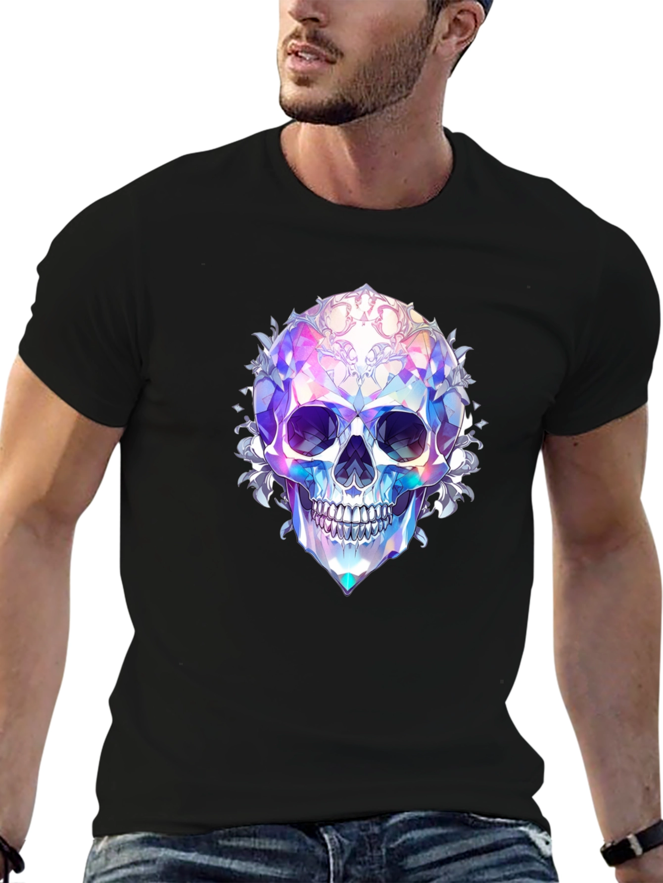 Prismatic Skull Graphic Tee