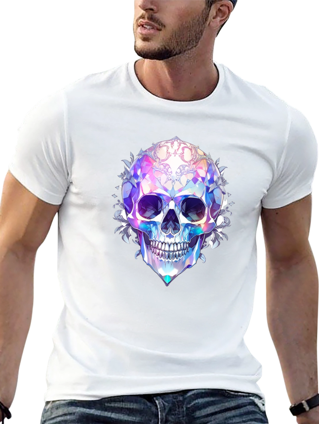 Prismatic Skull Graphic Tee