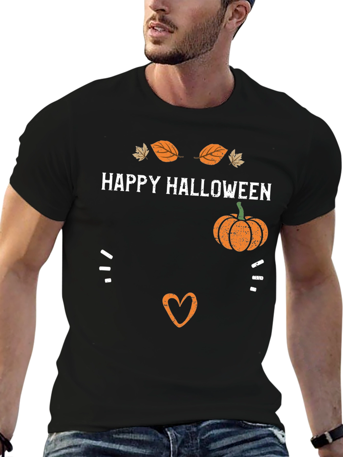 Happy Halloween Pumpkin Maternity T-Shirt