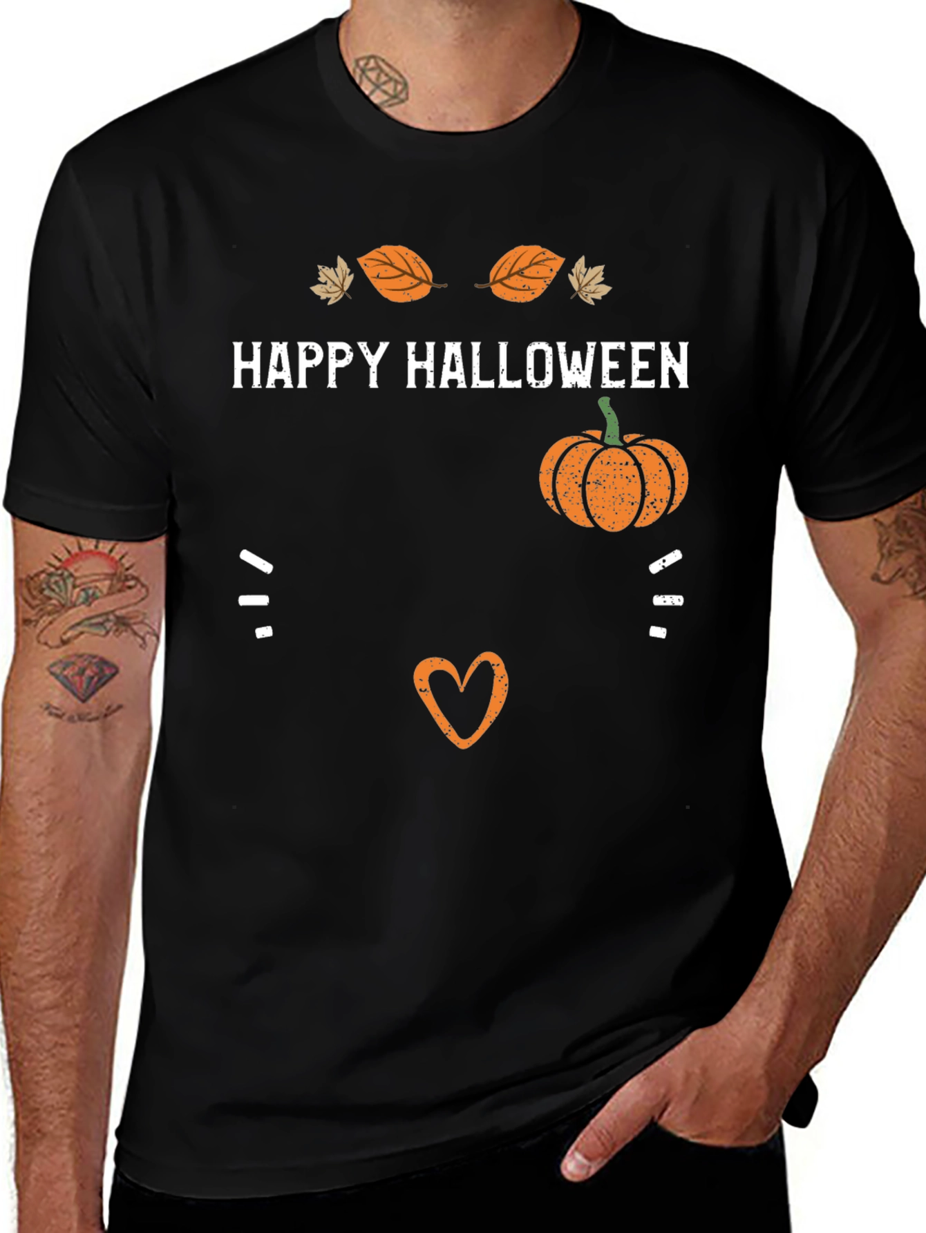 Happy Halloween Pumpkin Maternity T-Shirt