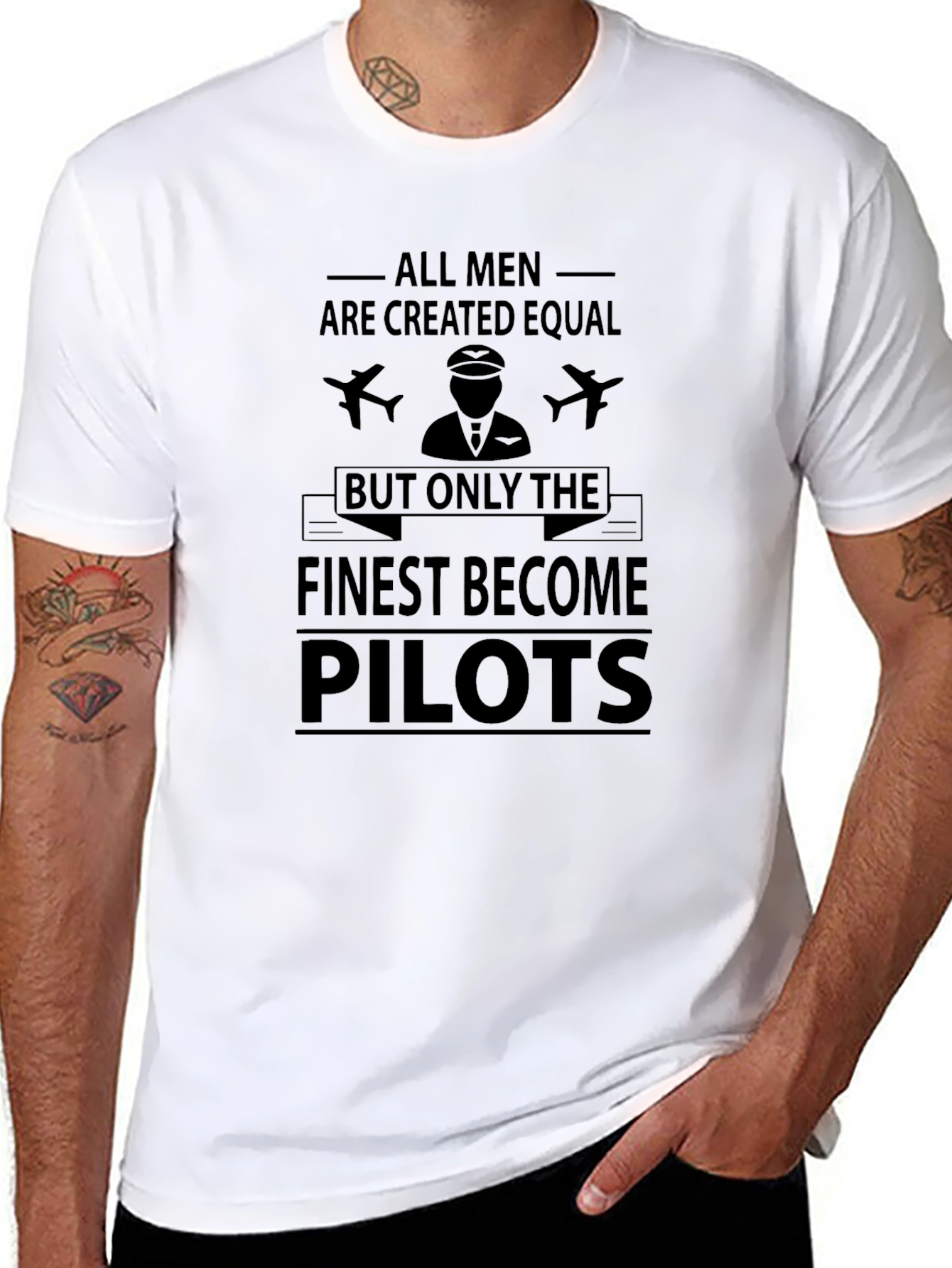 All Men Are Created Equal Pilot T-Shirt