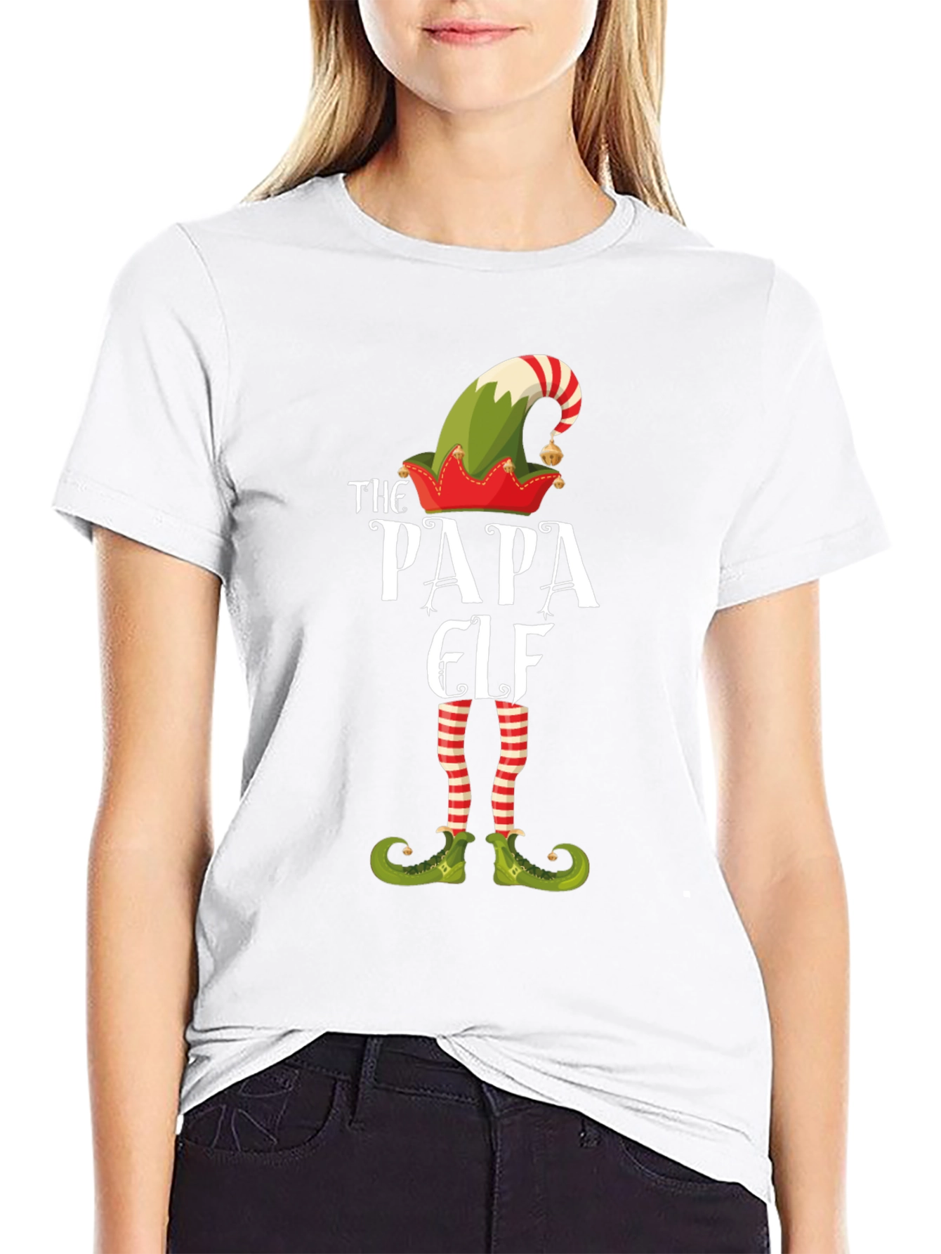 The Papa Elf Christmas Graphic Tee Shirt