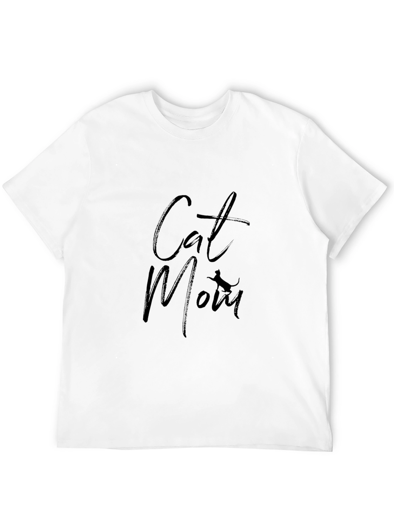 Cat Mom T-Shirt - Black Tee