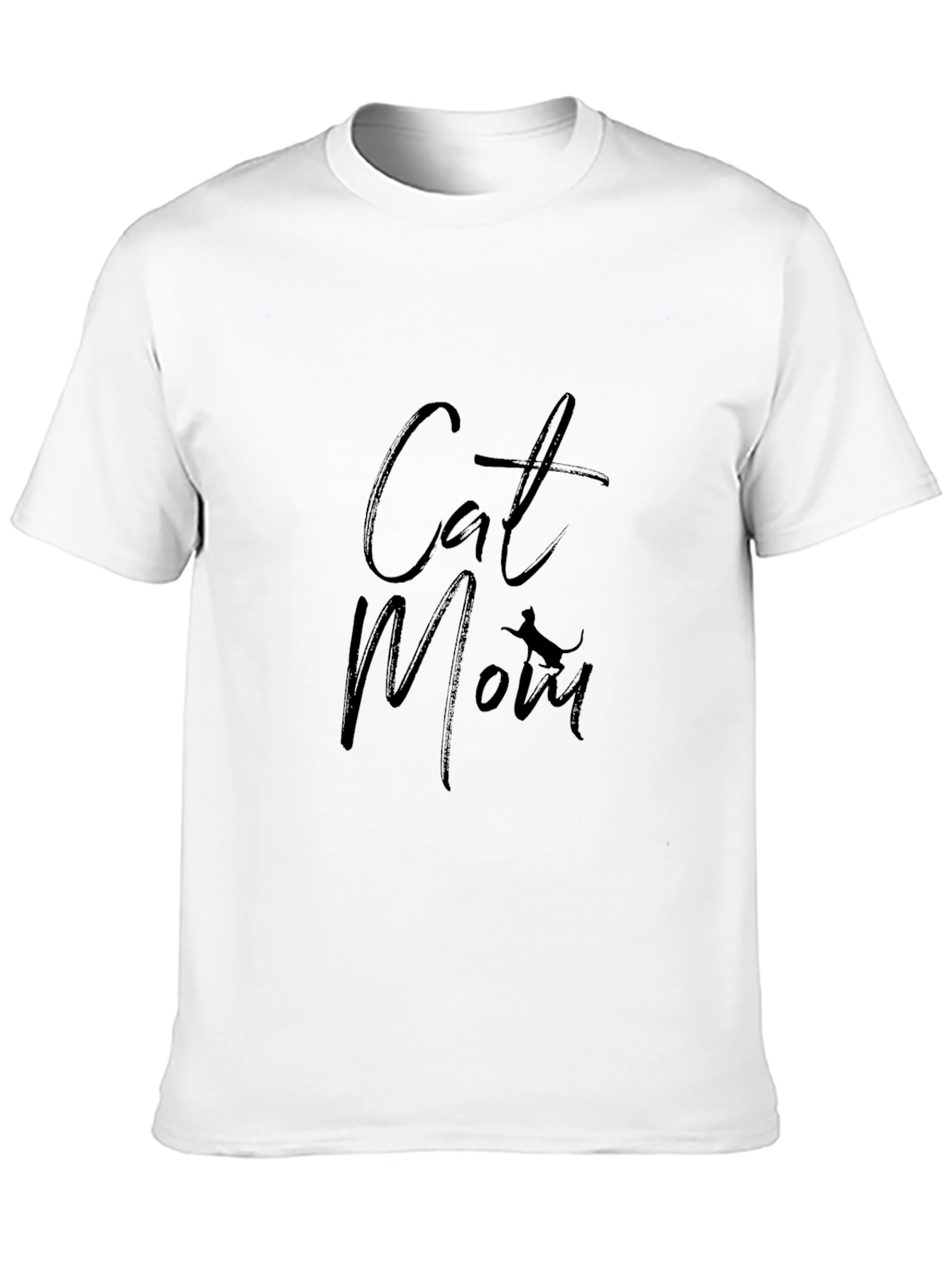 Cat Mom T-Shirt - Black Tee