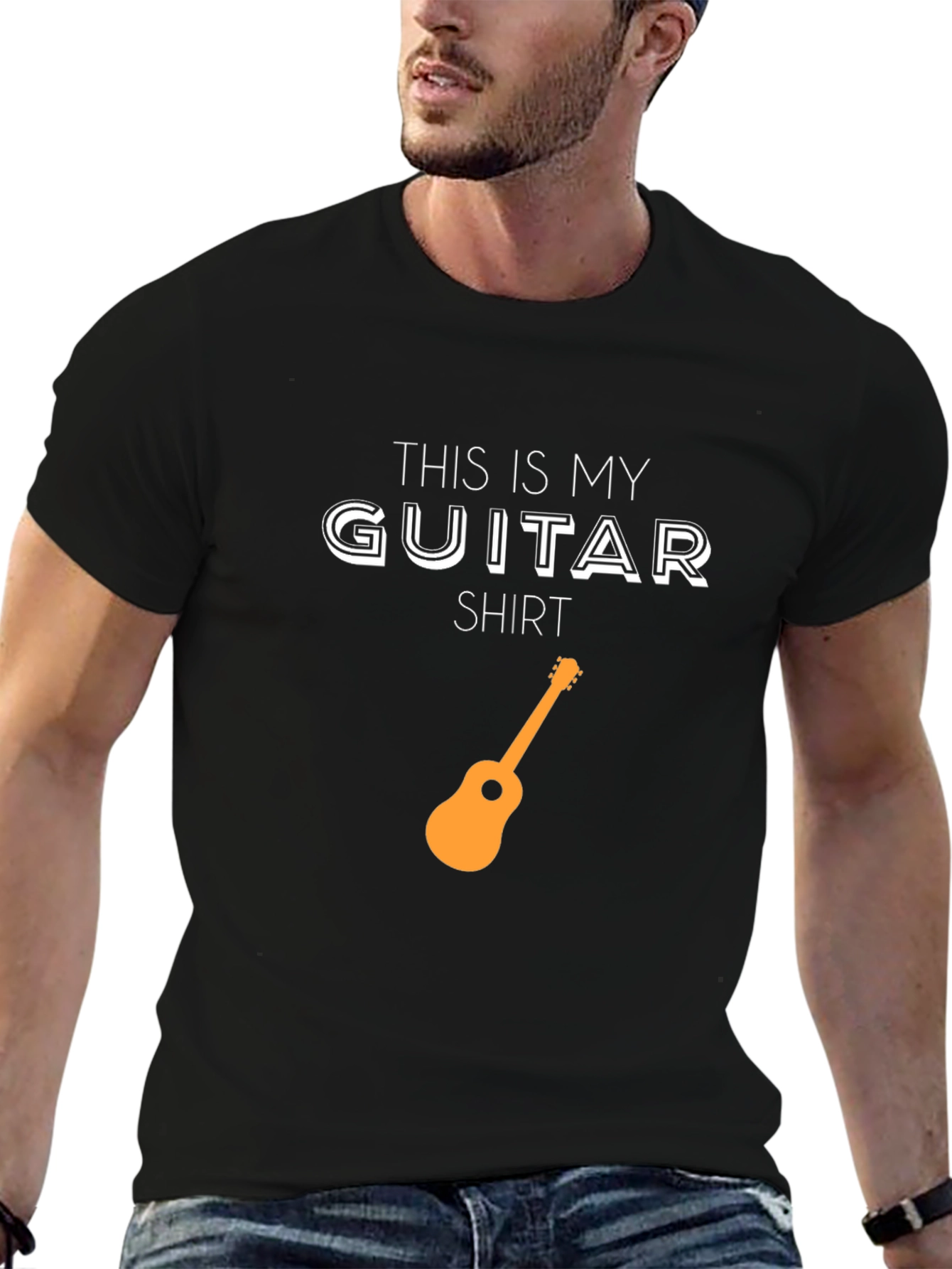 This Is My Guitar Shirt - Black Tee