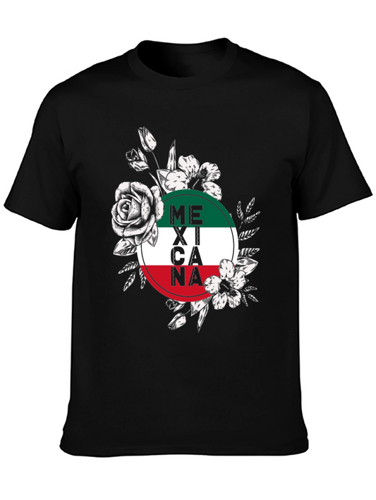 Mexicana Floral Graphic Tee - Black T-Shirt