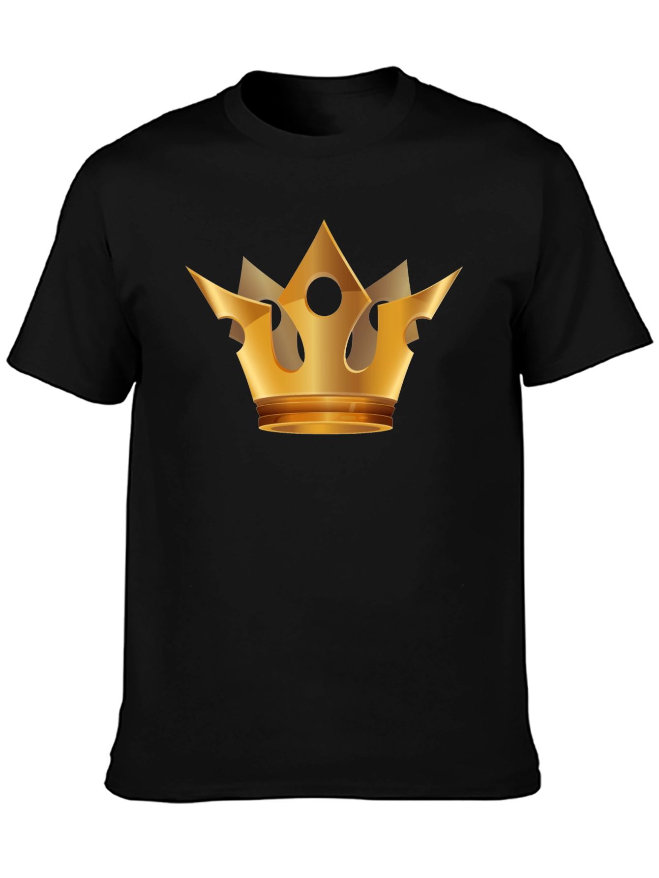 Gold Crown Graphic Black T-Shirt