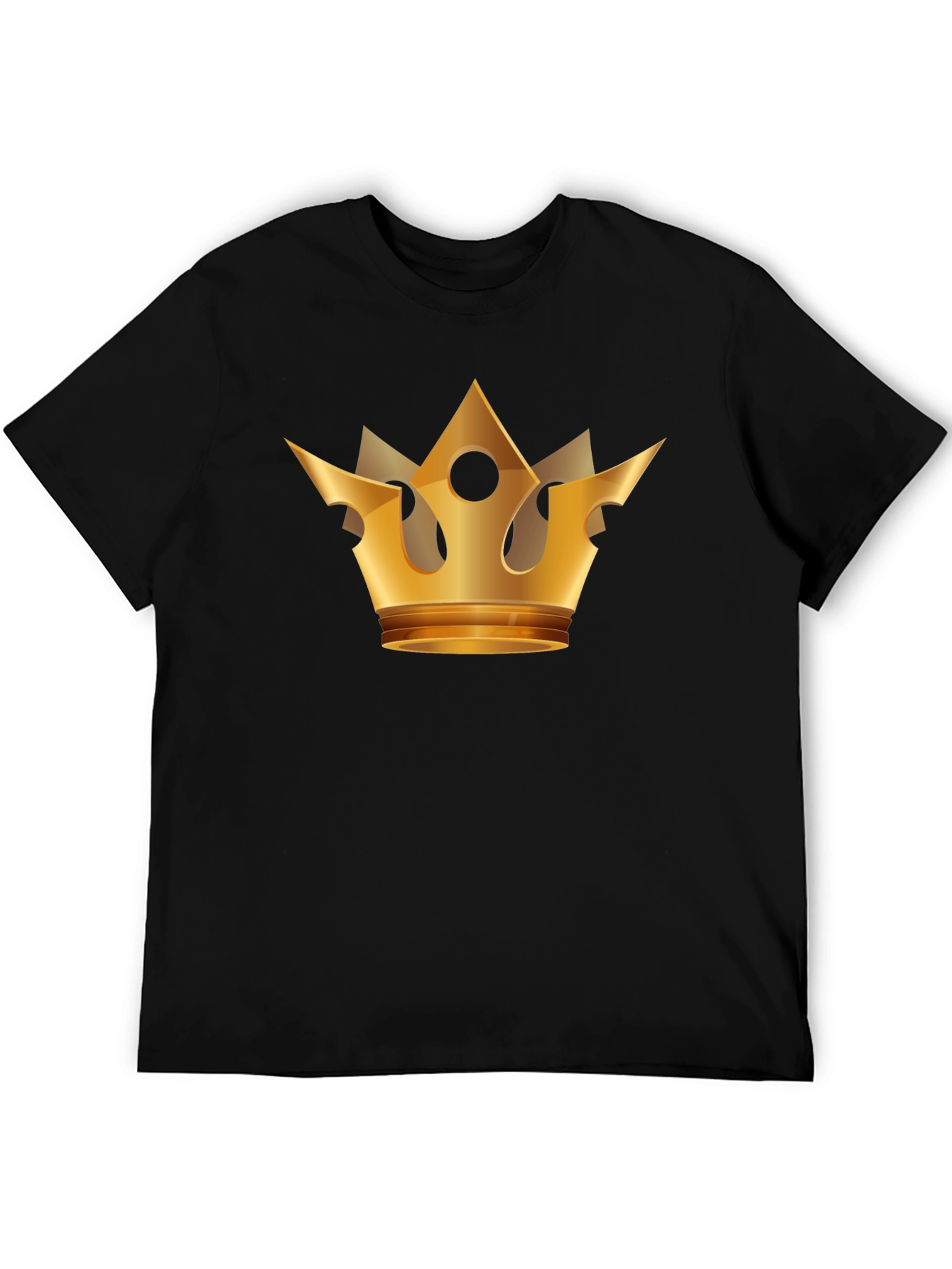 Gold Crown Graphic Black T-Shirt