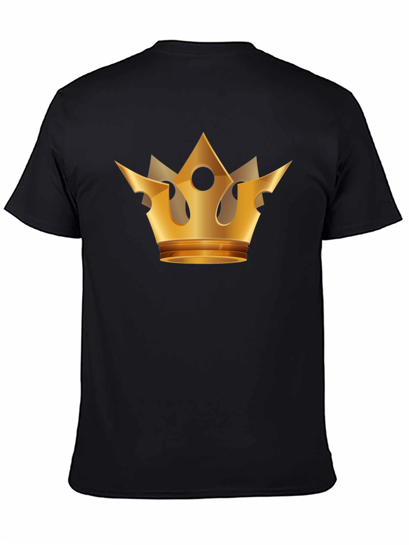 Gold Crown Graphic Black T-Shirt