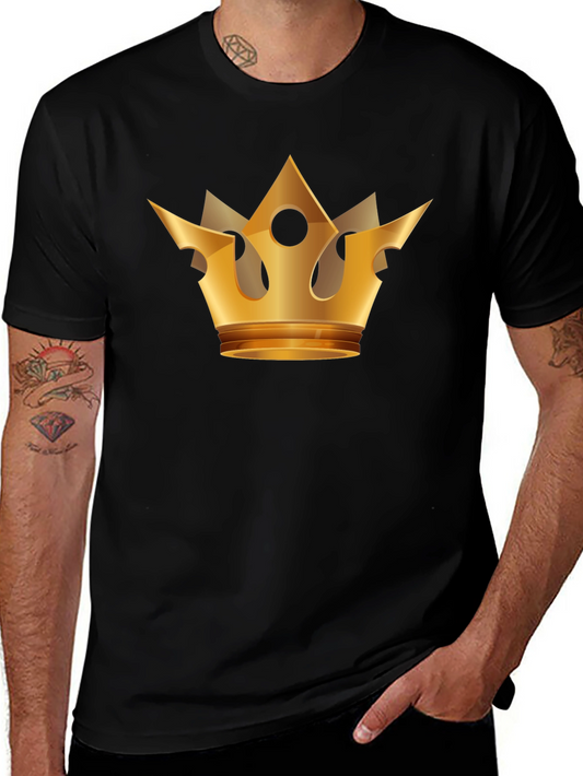 Gold Crown Graphic Black T-Shirt