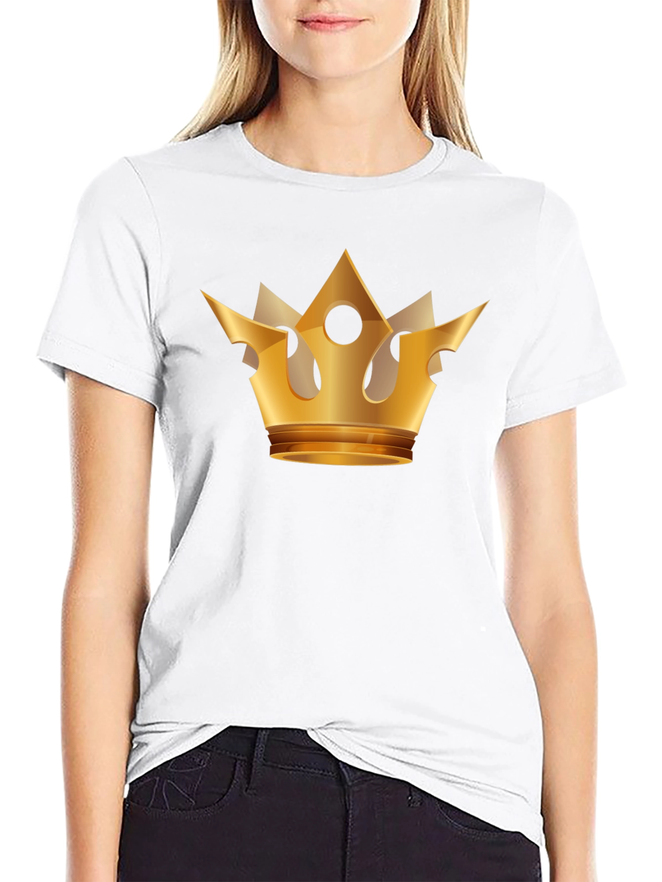 Gold Crown Graphic Black T-Shirt